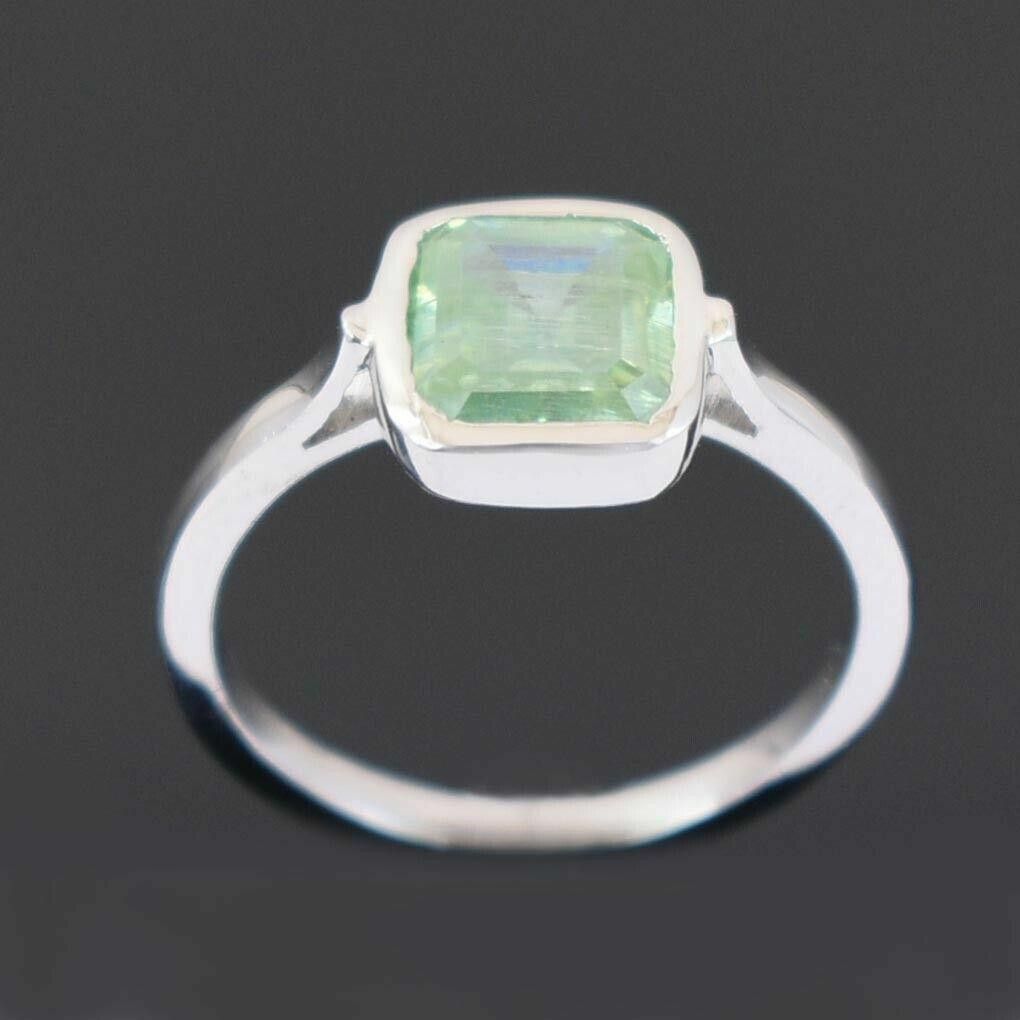 Handmade Hand Made Sterling Silver Blue Diamond Pave Ring 2.10 Cts Size ONE SIZE - 5 Thumbnail