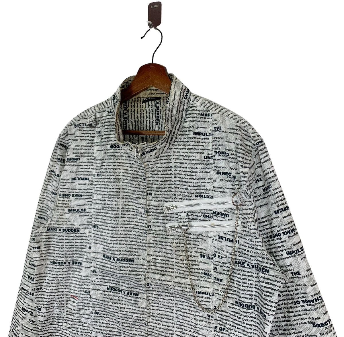 If Six Was Nine × Vintage VINTAGE GRIGRI PUNK FULL PRINT ZIPPER JACKET Size US L / EU 52-54 / 3 - 3 Thumbnail