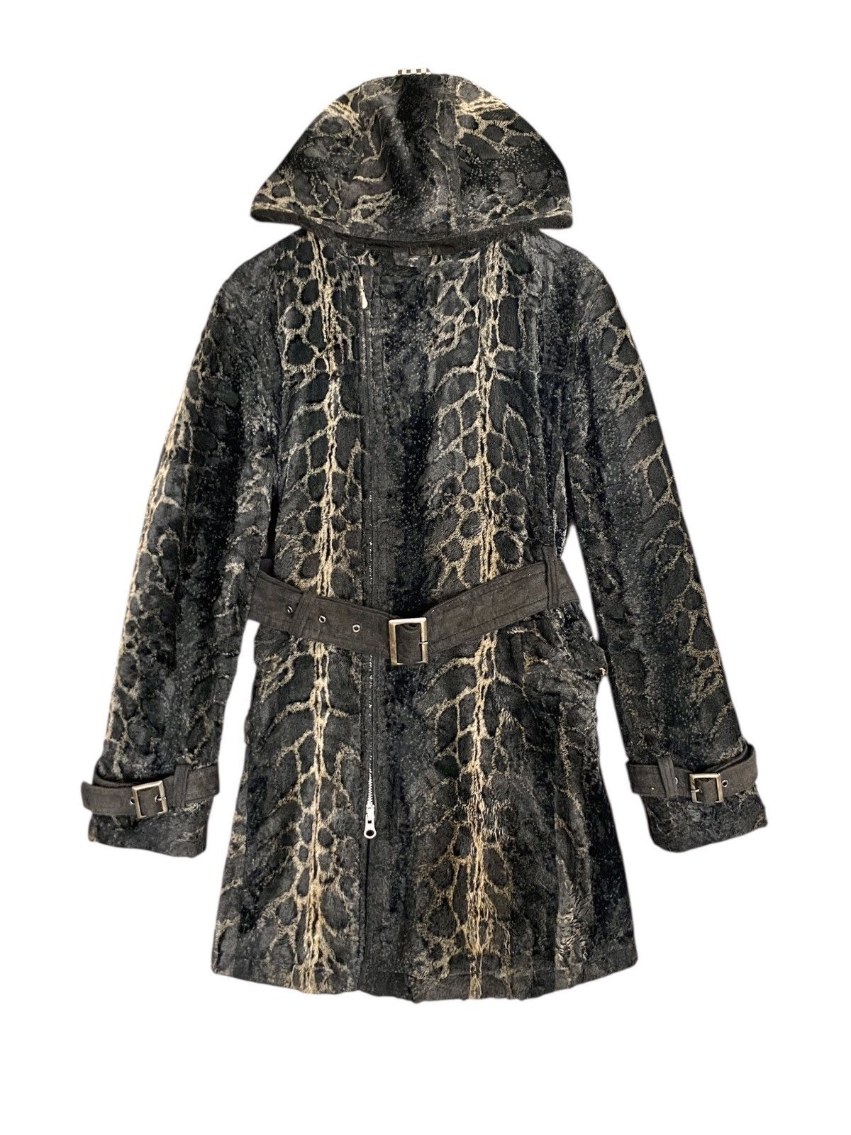 Tornado Mart Very Rare Vintage Tornado Mart Snake Skin Velvet Parka 1990s Size US L / EU 52-54 / 3 - 1 Thumbnail
