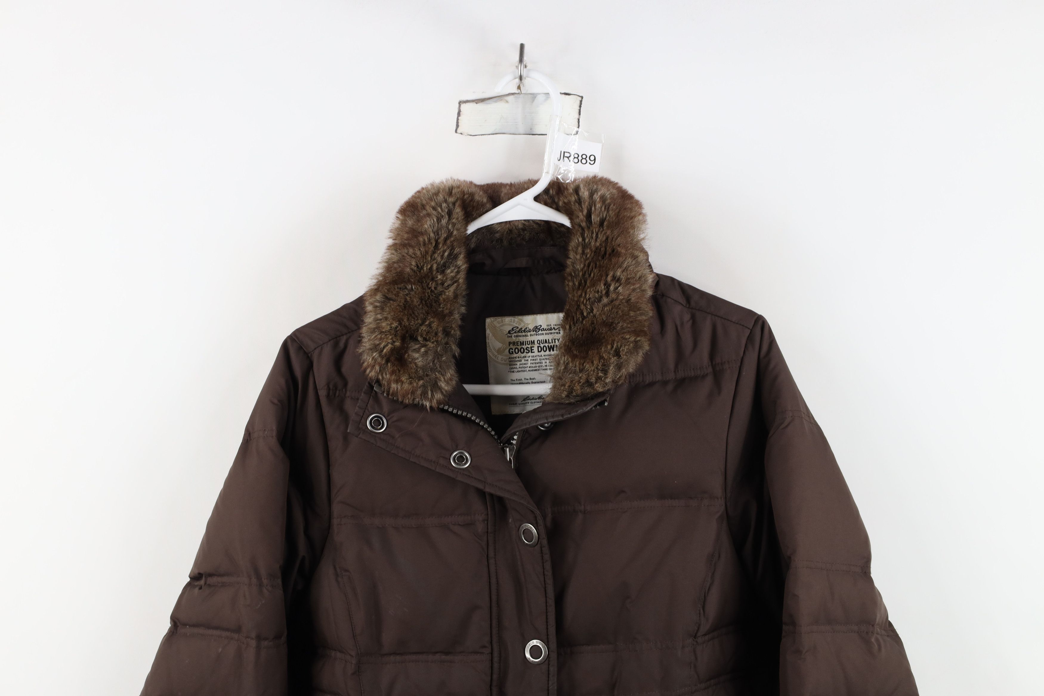 Eddie Bauer Vintage Y2K Eddie Bauer Goose Down Puffer Jacket Brown Size S / US 4 / IT 40 - 2 Thumbnail