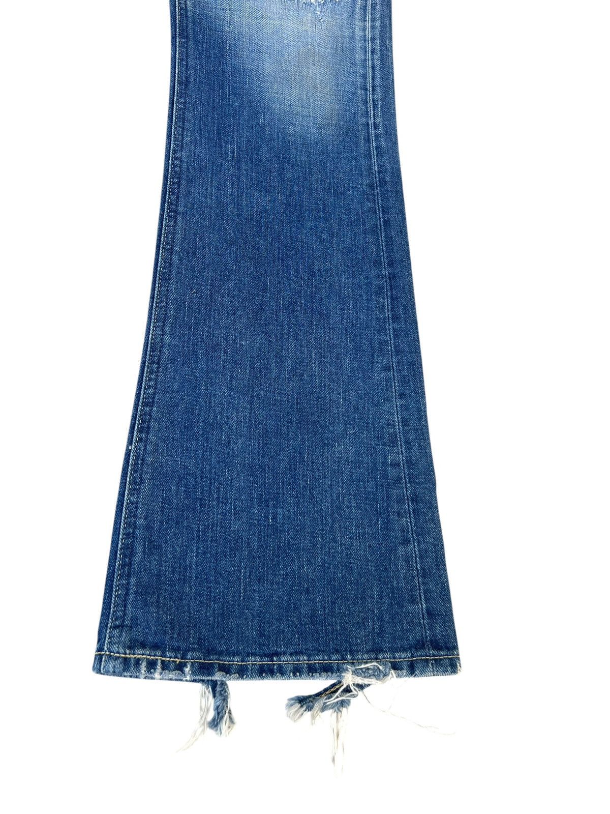 Lee Distressed Mud Denim Lee Riders Limited Edition Flare Jeans Size US 31 - 13 Thumbnail