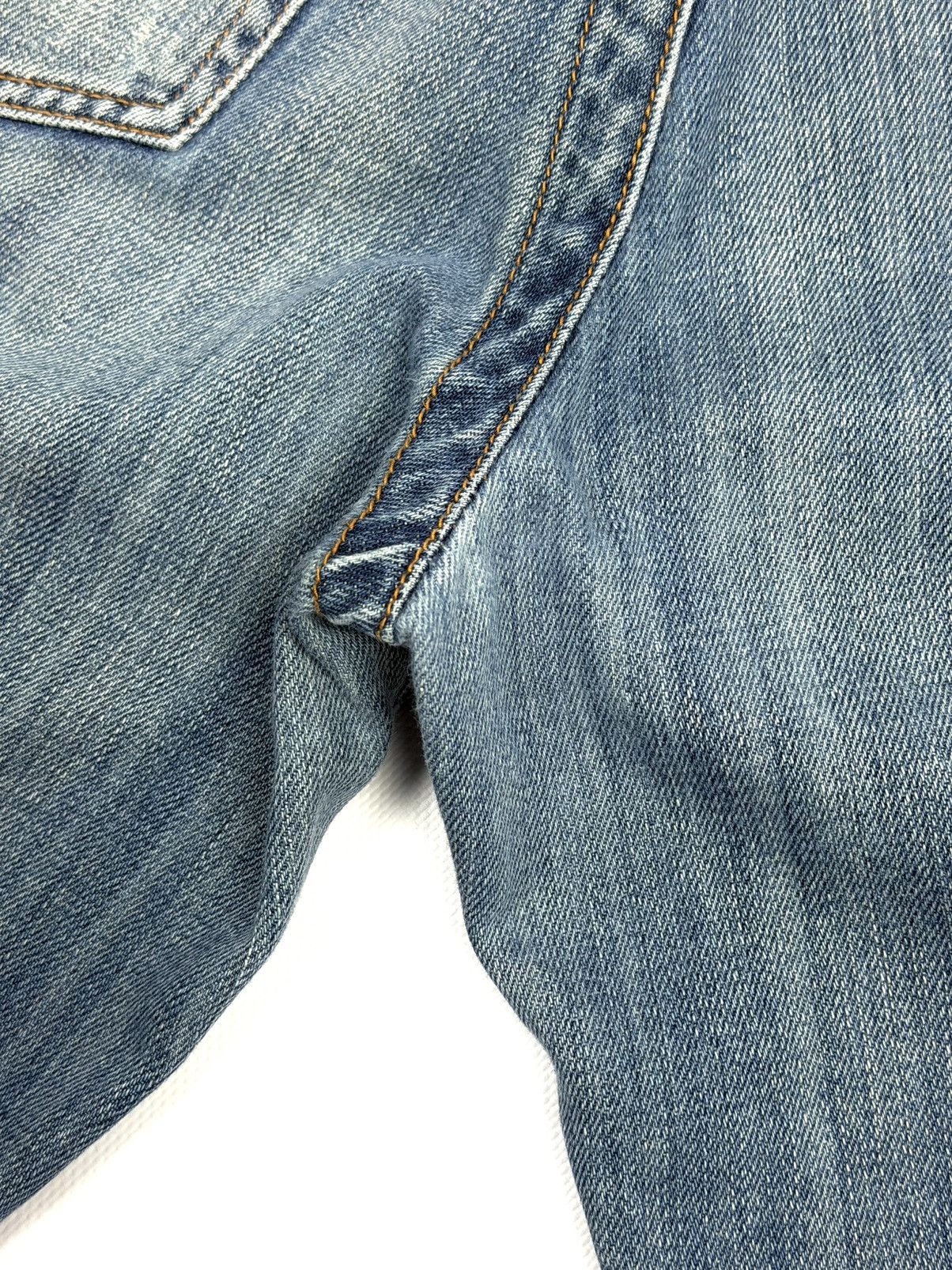 Dolce & Gabbana 00s Dolce & Gabbana Vintage Distressed Logo Jeans Blue Italy Size 34" / US 12 / IT 48 - 18 Thumbnail
