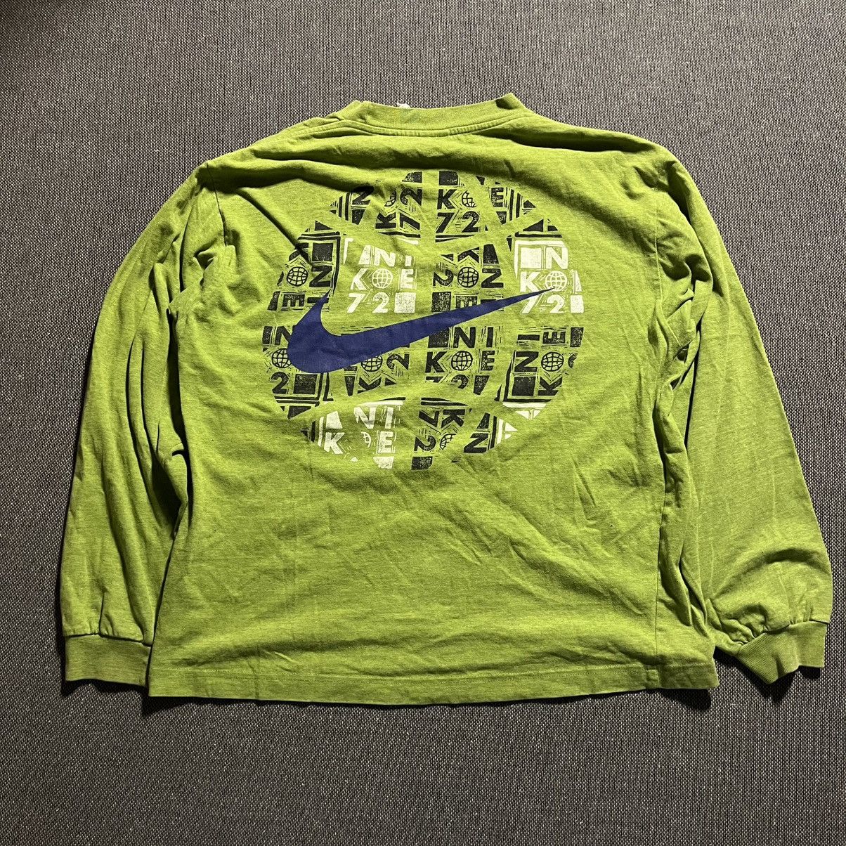 Nike × Vintage Nike Vintage 80s Long Sleeve T-Shirt Size US M / EU 48-50 / 2 - 6 Thumbnail