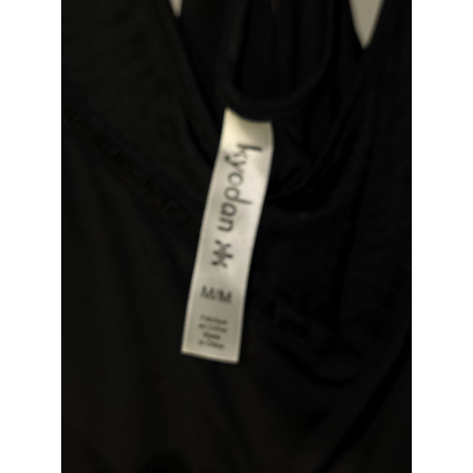 Kyodan Kyodan Racerback Tank Top Women's M Black Solid Polyester Sleeveless Scoop Neck Tie-Back Yoga Activewear Shirt Size M / US 6-8 / IT 42-44 - 7 Thumbnail