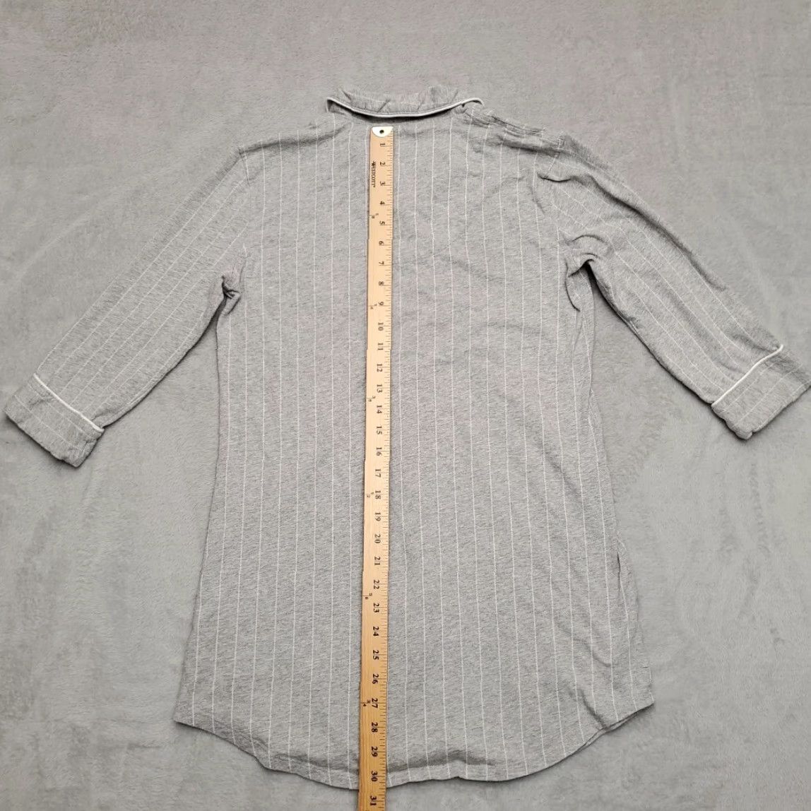 Ralph Lauren Lauren Ralph Lauren Shirt Women Small Gray Stripe Baseball Jersey 3/4 Sleeve Size S / US 4 / IT 40 - 7 Thumbnail