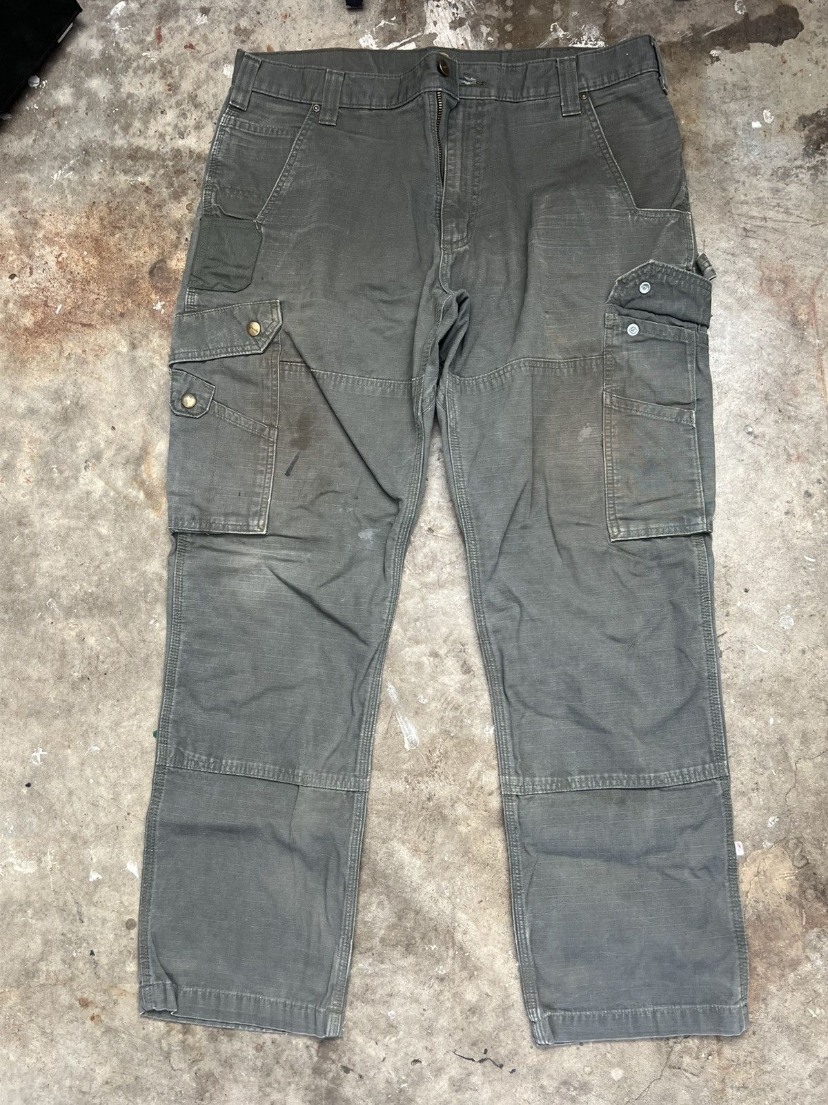 Carhartt × Vintage Carhartt double knee cargo multi pocket pants size 36 Size US 36 / EU 52 - 2 Thumbnail