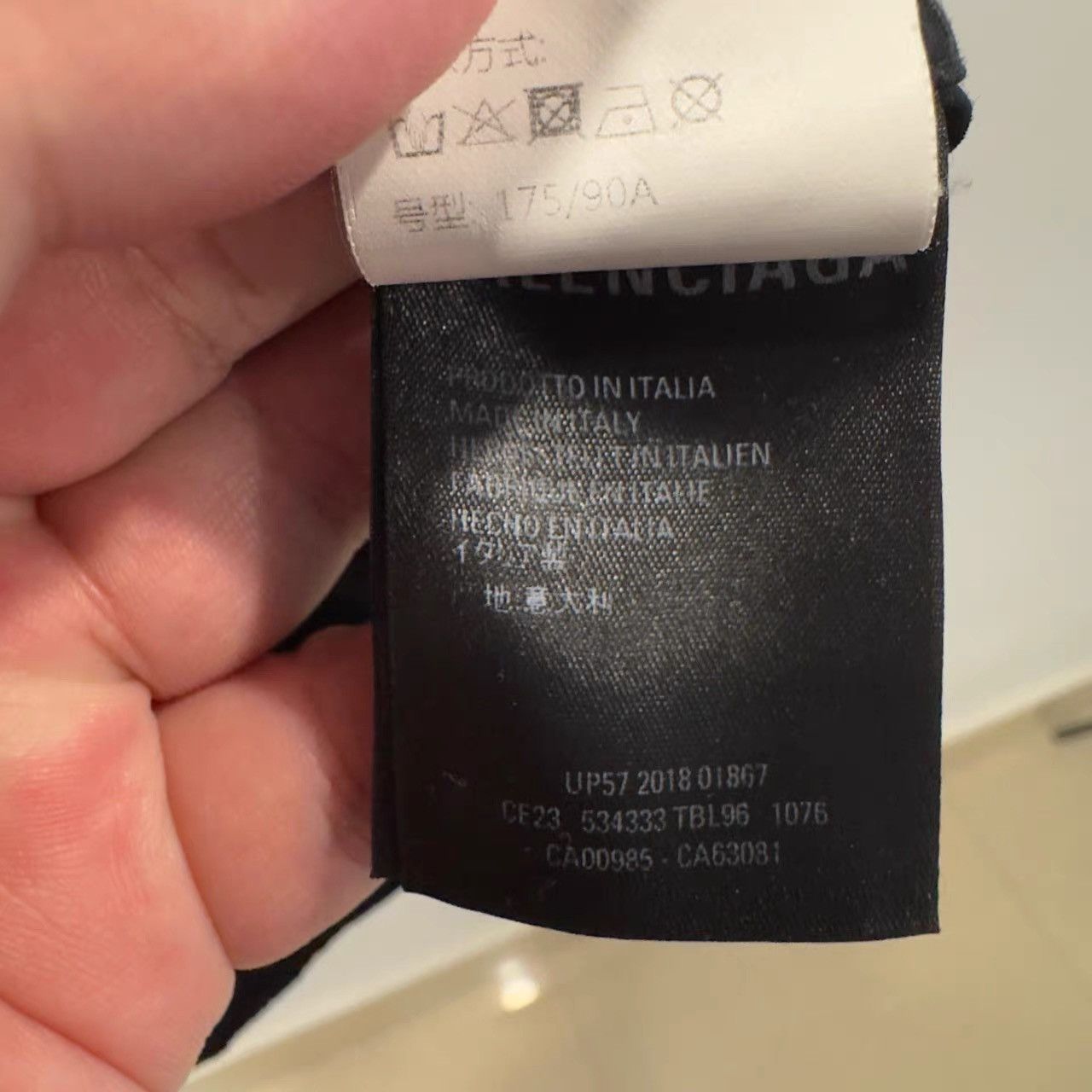 Balenciaga Balenciaga Black Logo Print Shirt K28 Size US XXS / EU 40 - 3 Thumbnail