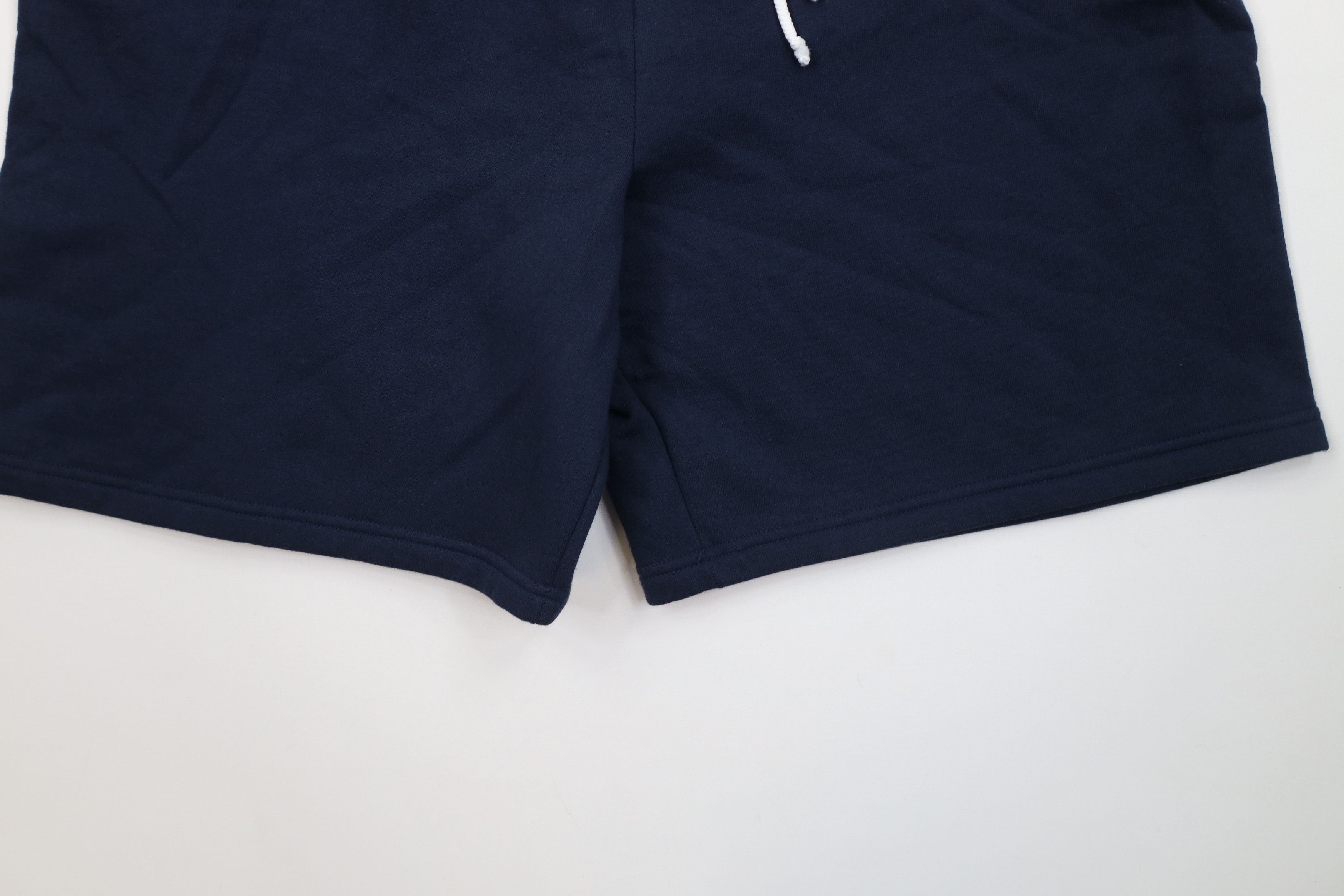 Vintage Vintage 90s Streetwear Blank Sweatpants Shorts Navy Blue Size US 40 / EU 56 - 4 Thumbnail
