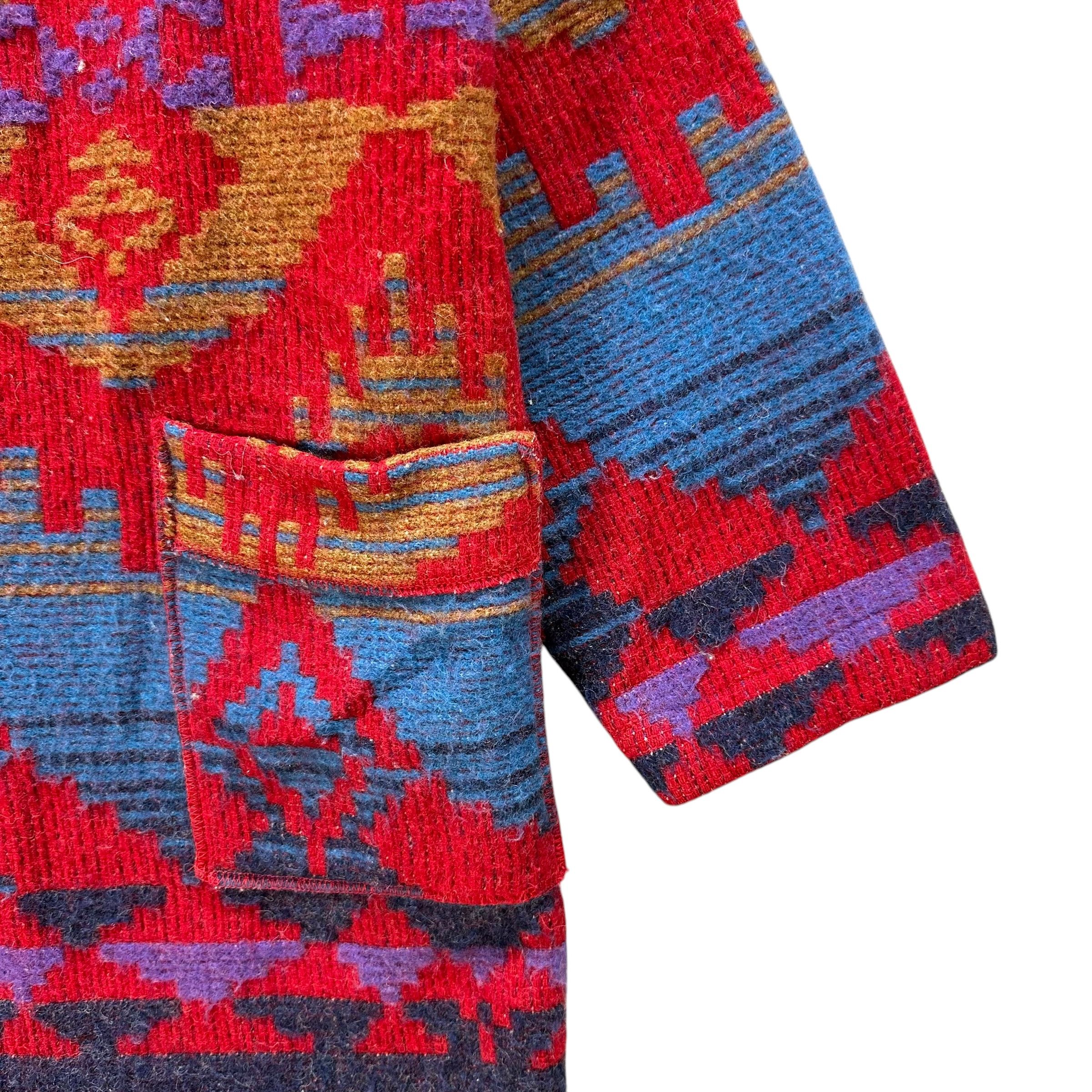 Native 80’s P.L GREENE'S American Made Navajo Hooded Coat #A67-1613 Size US M / EU 48-50 / 2 - 5 Thumbnail