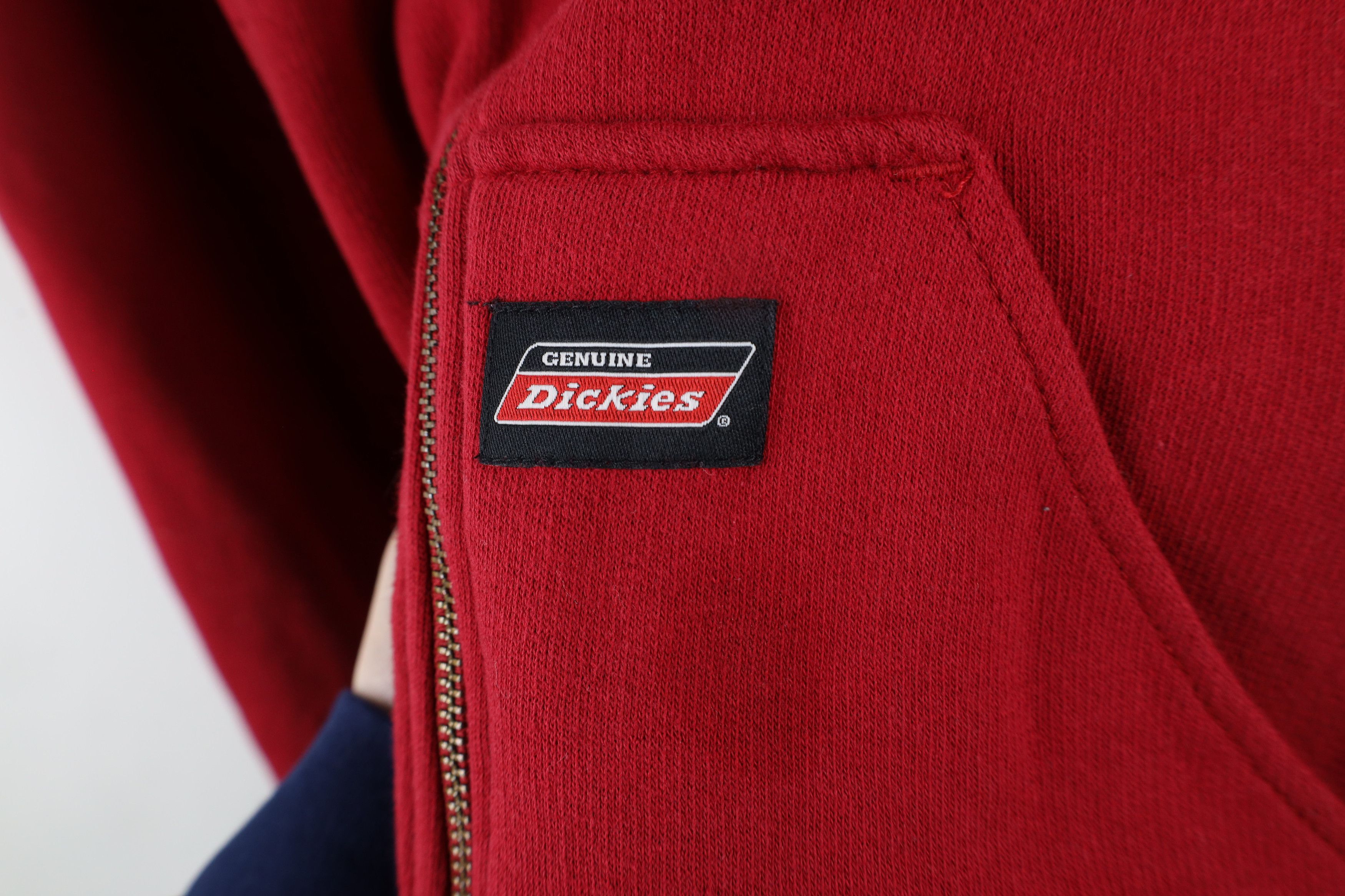 Dickies × Vintage Vintage Dickies Thermal Waffle Knit Lined Full Zip Hoodie Size US L / EU 52-54 / 3 - 4 Thumbnail