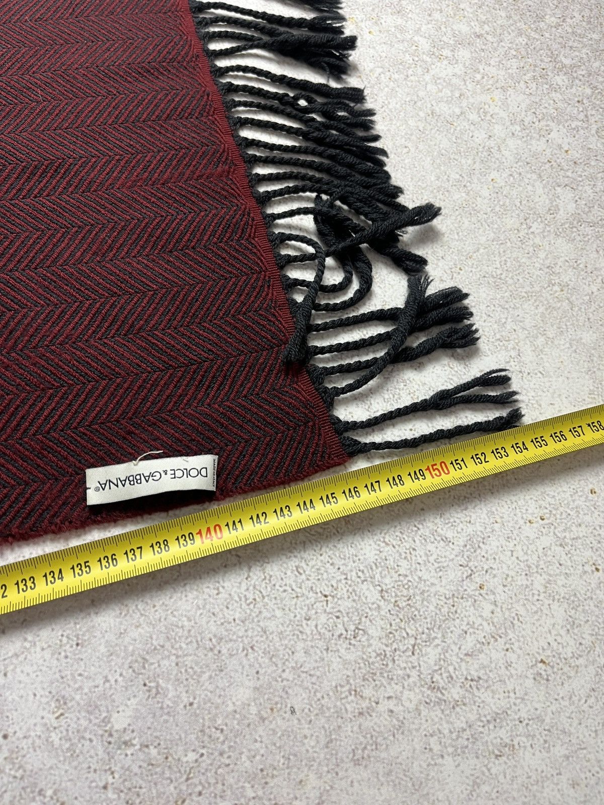 Dolce & Gabbana DDP DOLCE & GABBANA Scarf Burgundy Made In Italy Size ONE SIZE - 4 Thumbnail