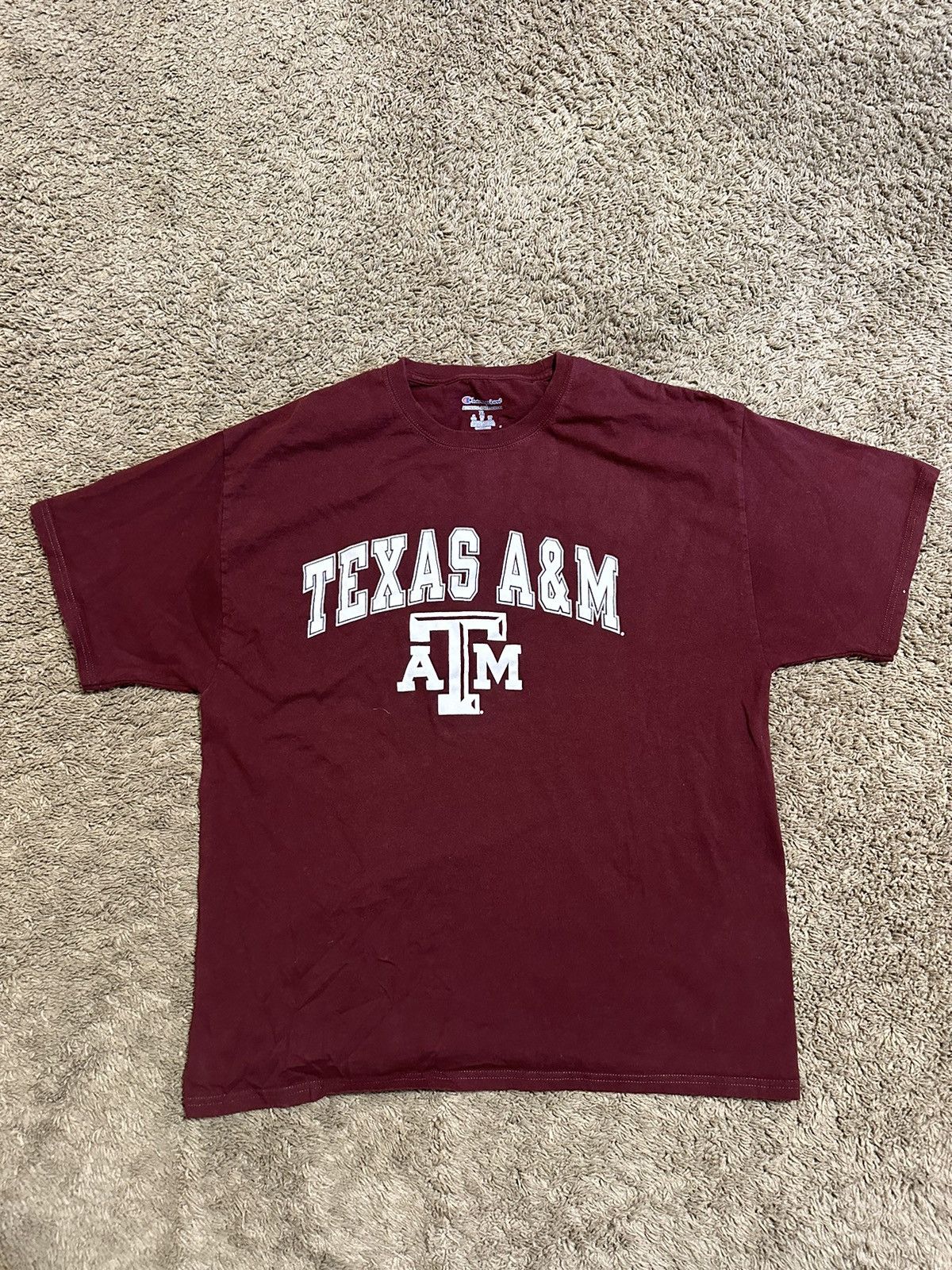 Champion × NCAA × Vintage Vintage NCAA Champion Texas A&M “maroon” shirt 00s size XL Size US XL / EU 56 / 4 - 1 Thumbnail