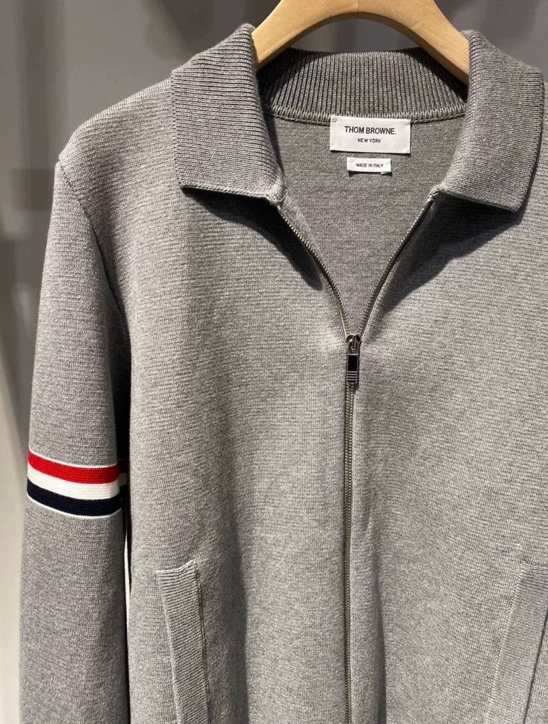 Thom Browne Thom Browne Double bar zipper sweater Size US S / EU 44-46 / 1 - 5 Thumbnail