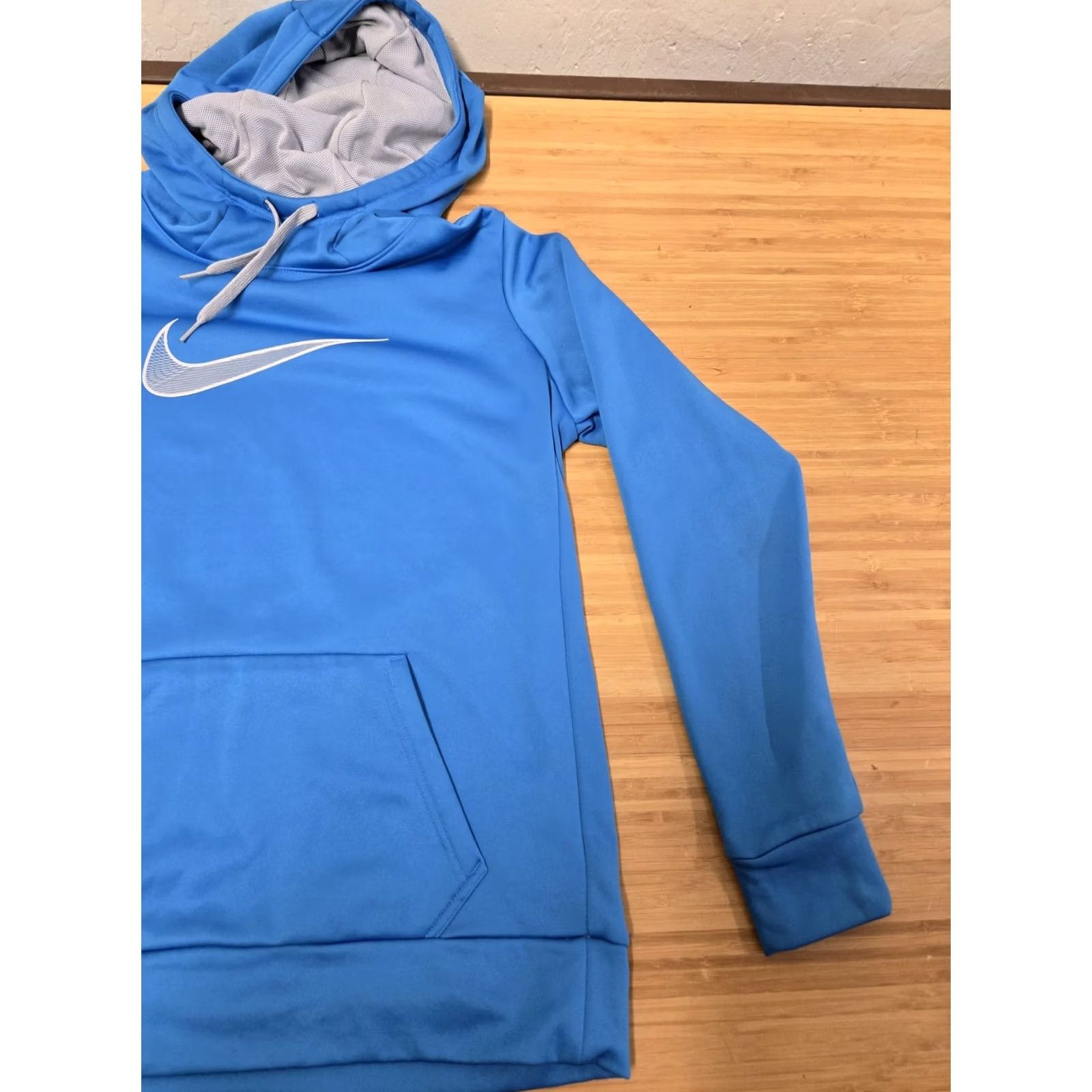 Nike Nike Dri-FIT Hoodie Mens Large Blue Pullover Sweatshirt Athletic Swoosh Logo Size US L / EU 52-54 / 3 - 2 Thumbnail