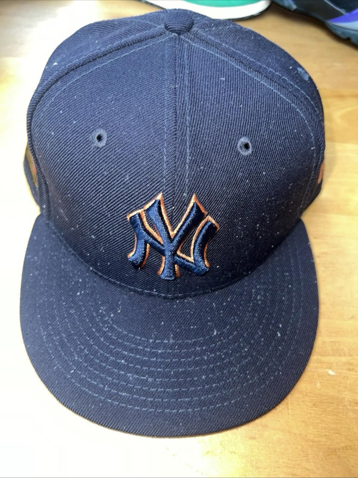 New Era New York Yankees Black Orange Stitching New Era 7 3/4 Fitted Size ONE SIZE - 11 Thumbnail