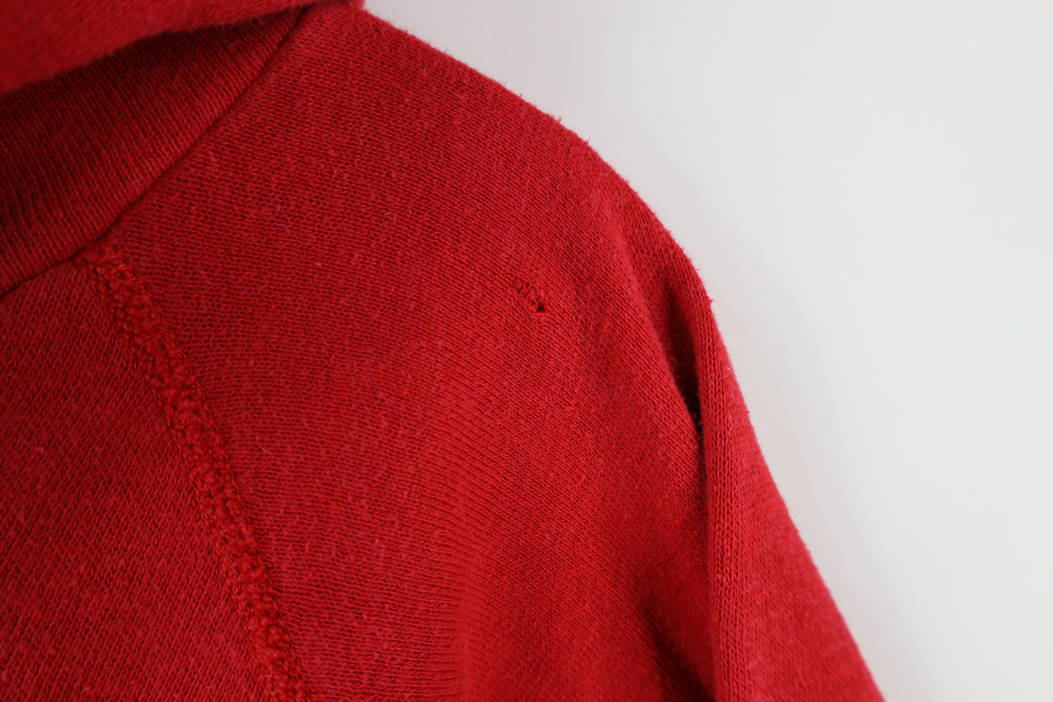 Vintage Vintage 70s 80s Streetwear Raglan Hoodie Sweatshirt Red USA Size US M / EU 48-50 / 2 - 4 Thumbnail
