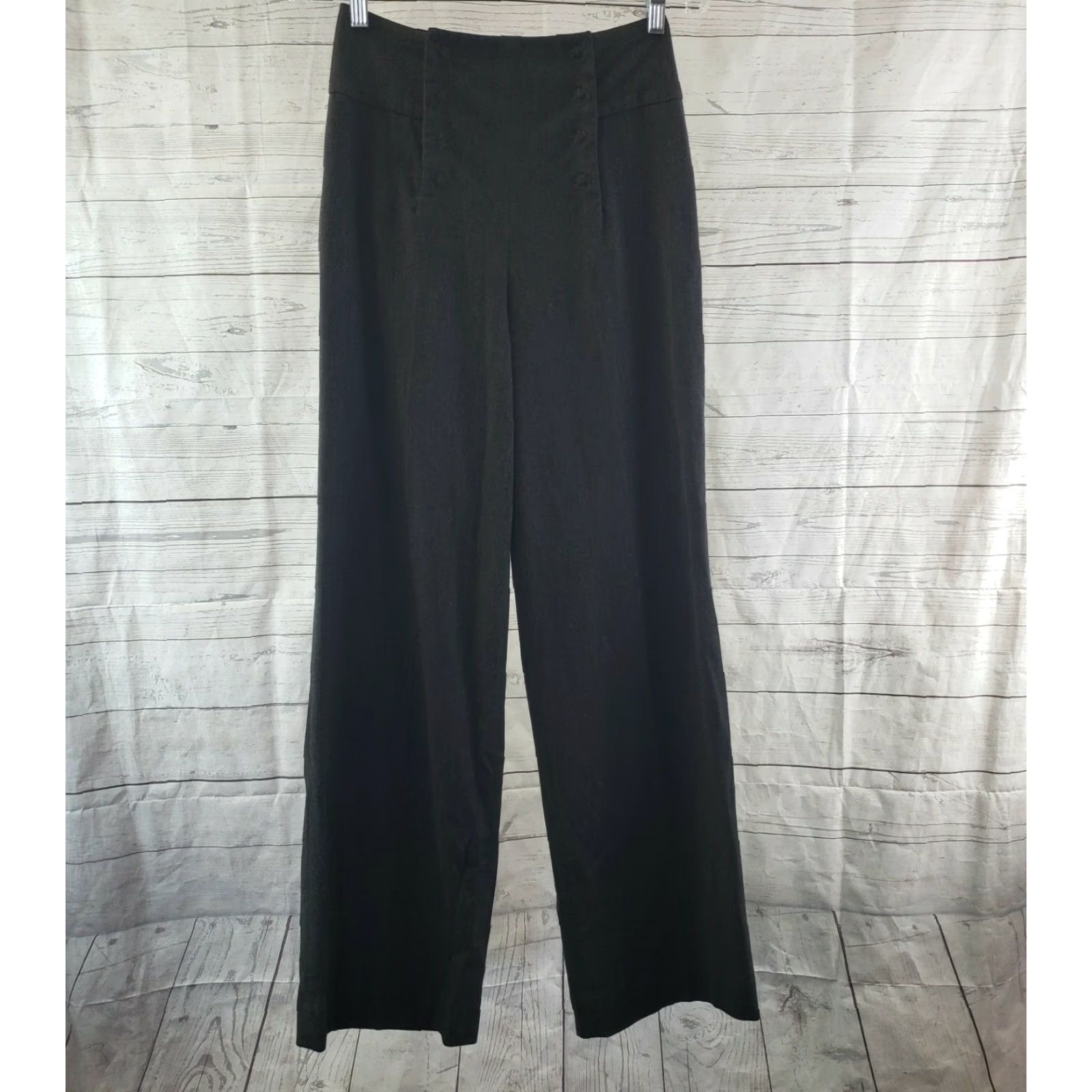 Anthropologie Cartonnier Anthropologie Womens Trouser Pants Sz 2 Charcoal Gray High Rise Size 26" / US 2 / IT 38 - 2 Thumbnail