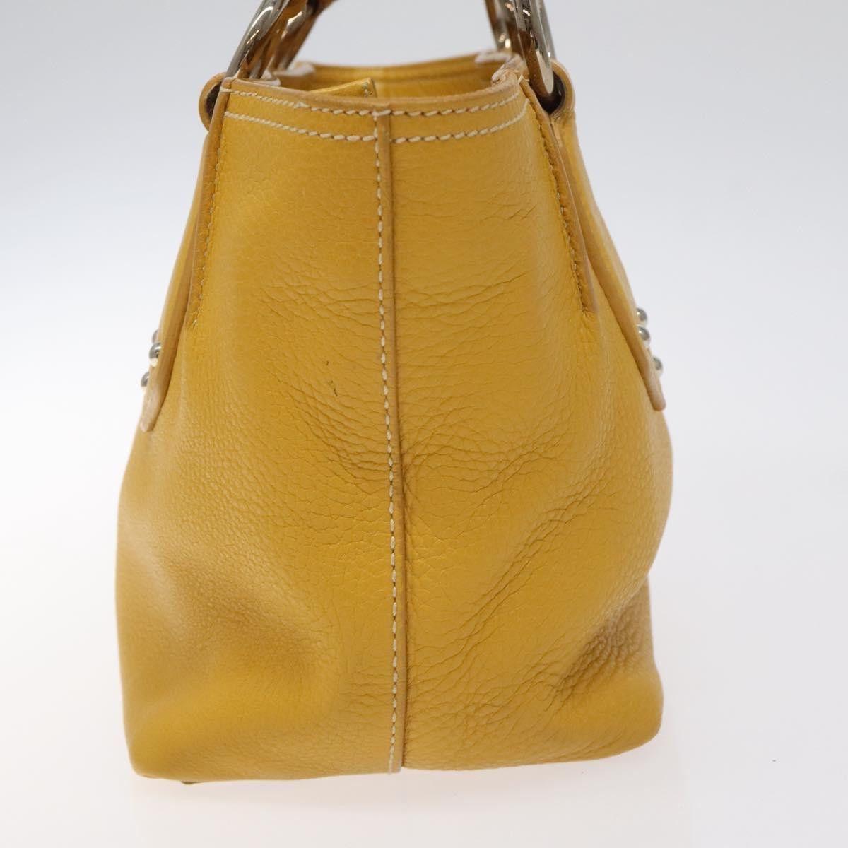Prada PRADA Hand Bag Leather Yellow Silver Size ONE SIZE - 5 Thumbnail