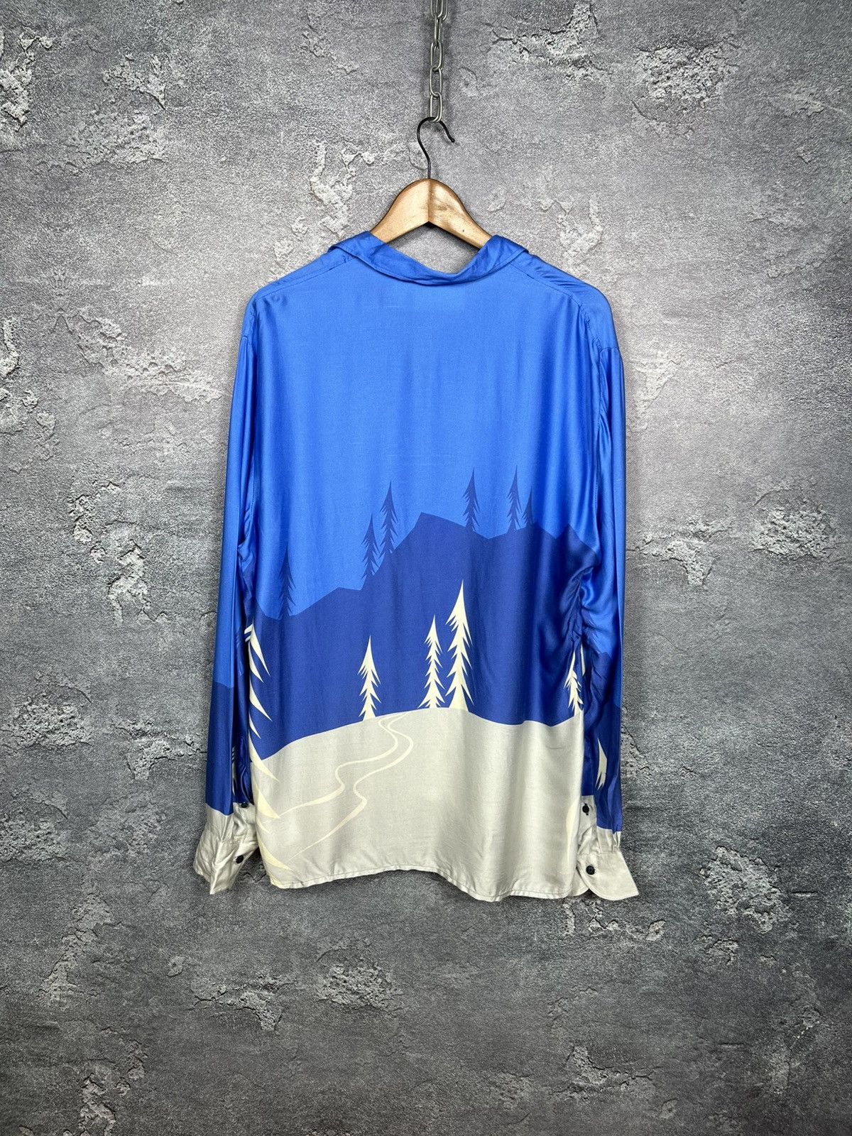 Baldessarini Baldesarini All Over Print Bear 100% Viscose Shirt Size US L / EU 52-54 / 3 - 13 Thumbnail