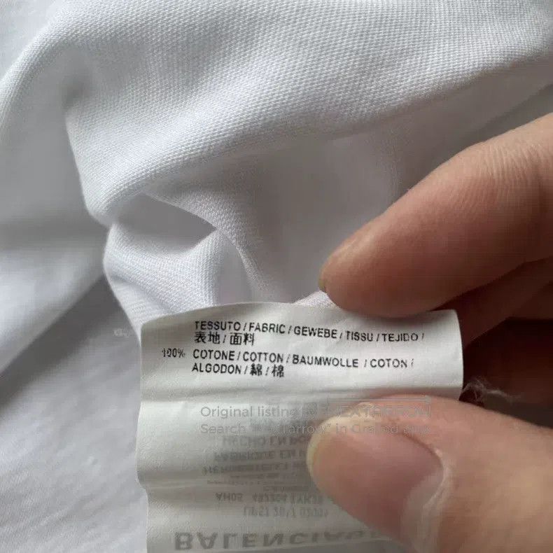 Balenciaga Balenciaga Letter logo print round neck short-sleeve T-shi Size US XS / EU 42 / 0 - 7 Thumbnail