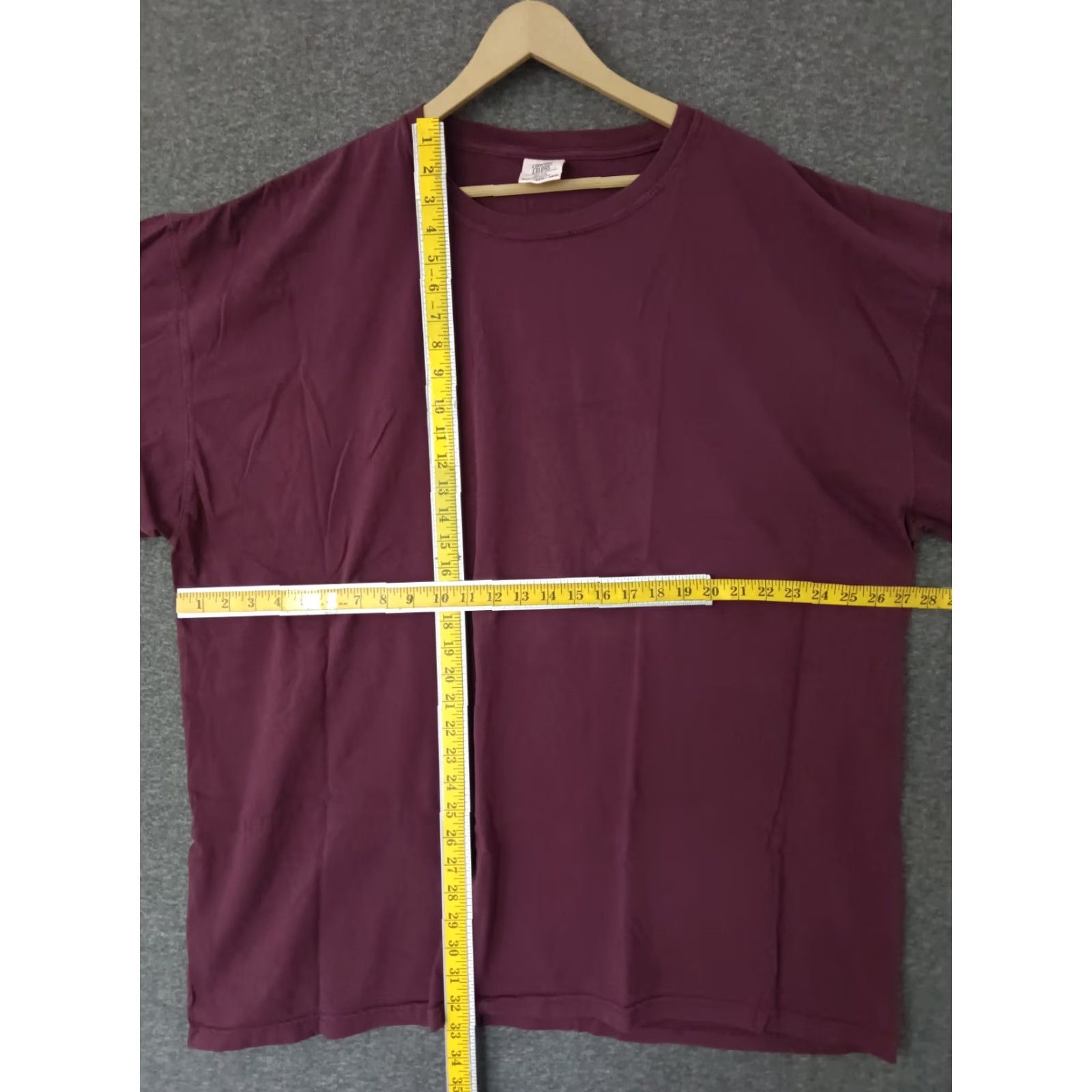 Comfort Colors Comfort Colors Shirt Mens 4XL Burgundy 100% Cotton Short Sleeve Heavy Fabric Size US XXL / EU 58 / 5 - 4 Thumbnail