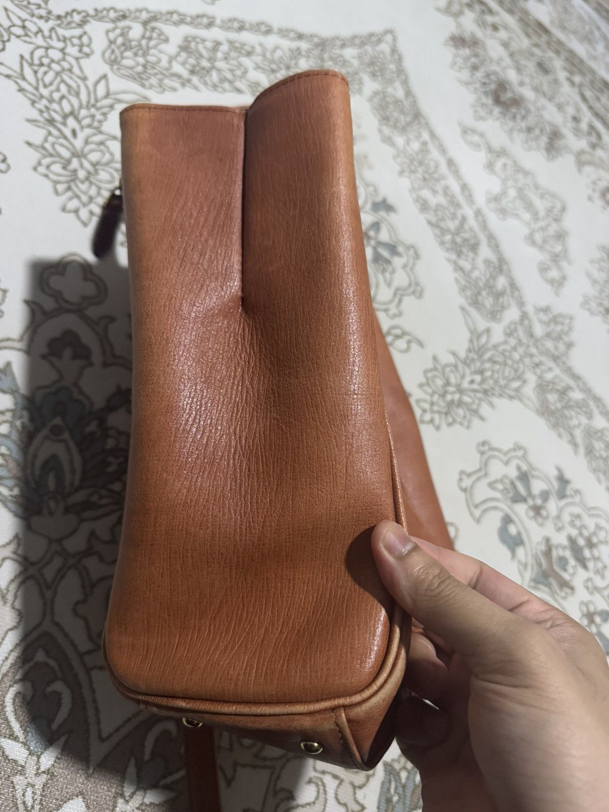 Genuine Leather × If Six Was Nine × Japanese Brand Vtg Norma Kamali Full Leather Mini Backpack Size ONE SIZE - 7 Thumbnail