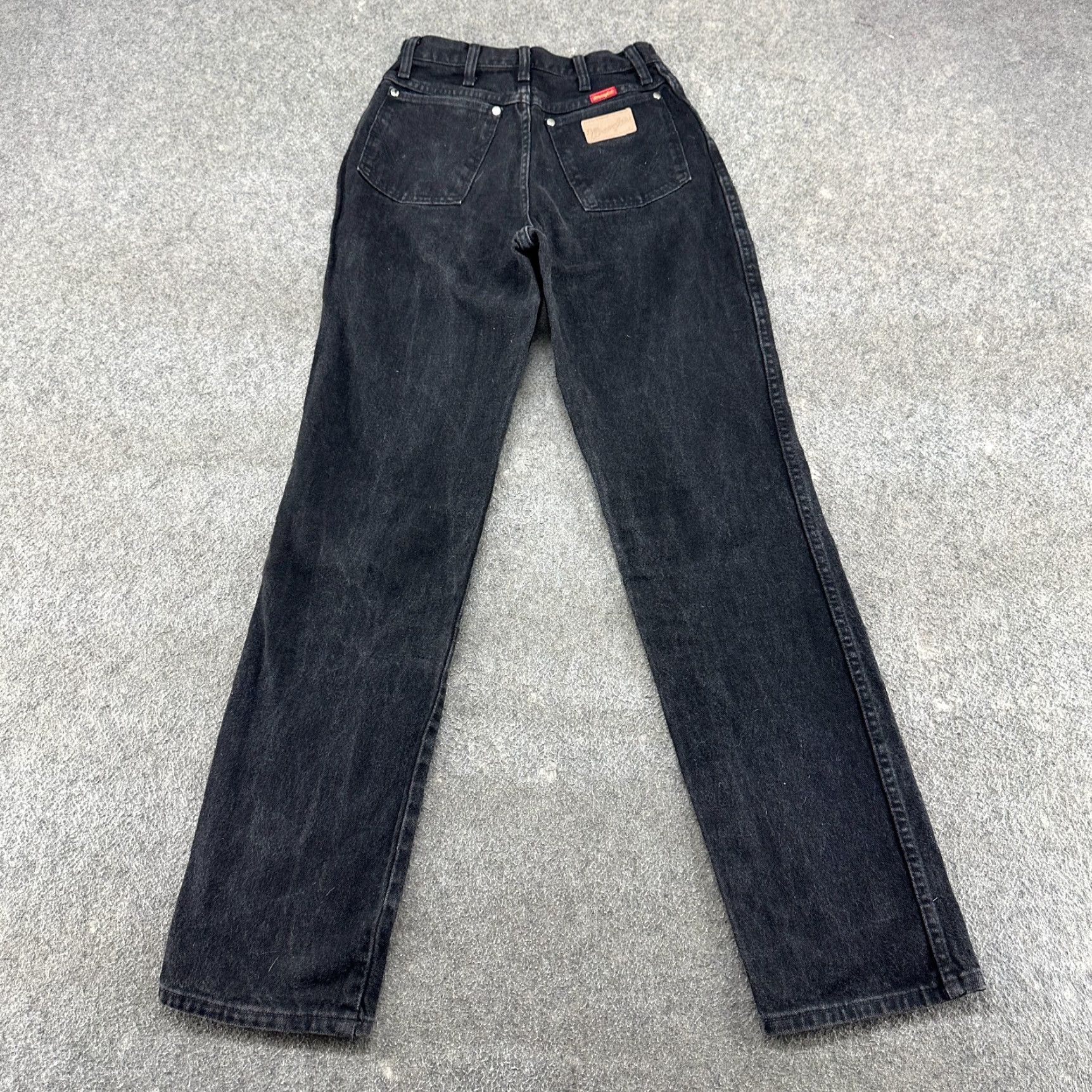 Wrangler Wrangler Jeans Womens Straight Leg Regular Fit 34x26 Black Denim 5-Pocket Dark Wash Jeans Size 30" / US 8 / IT 44 - 4 Thumbnail