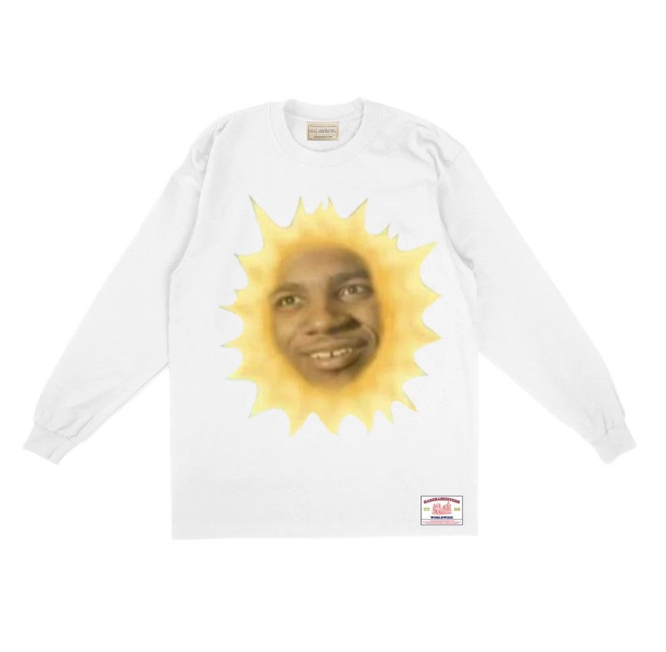 image of Rap Tees Lil B Sunny Long Sleeve XL in White, Men's