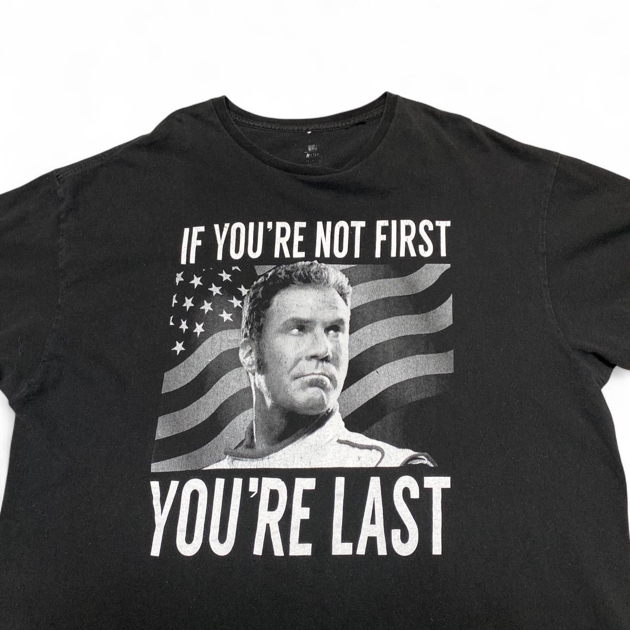 Other Y2K Ricky Bobby if your not first you’re last black tshirt Size US XL / EU 56 / 4 - 2 Thumbnail