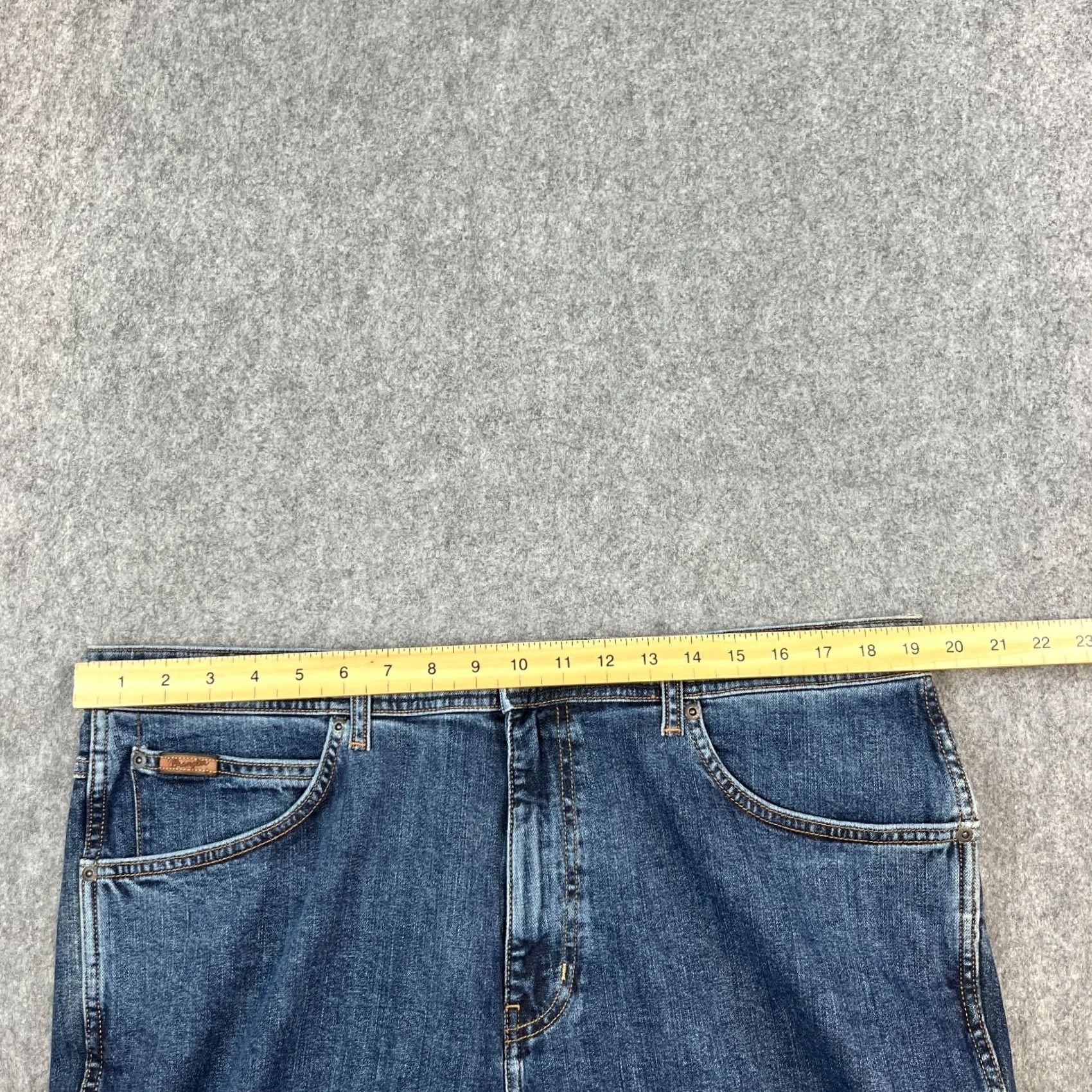 Wrangler VINTAGE Wrangler Arizona Stretch Jeans Straight 40 34 Dark Blue Denim Zip Fly 5-Pocket Mens Jeans Womens? Size US 40 / EU 56 - 6 Thumbnail