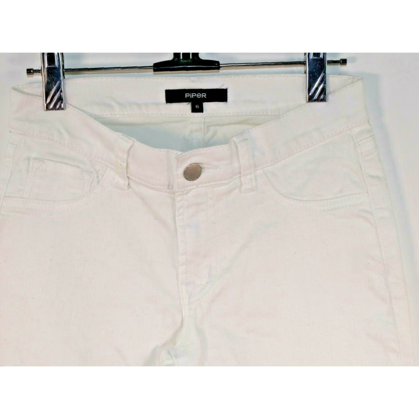 Vintage VINTAGE Piper Skinny Jeans Women 6 26x23 White Modern Slim Denim Adult Small 26x23 Womens Size 26" / US 2 / IT 38 - 2 Thumbnail