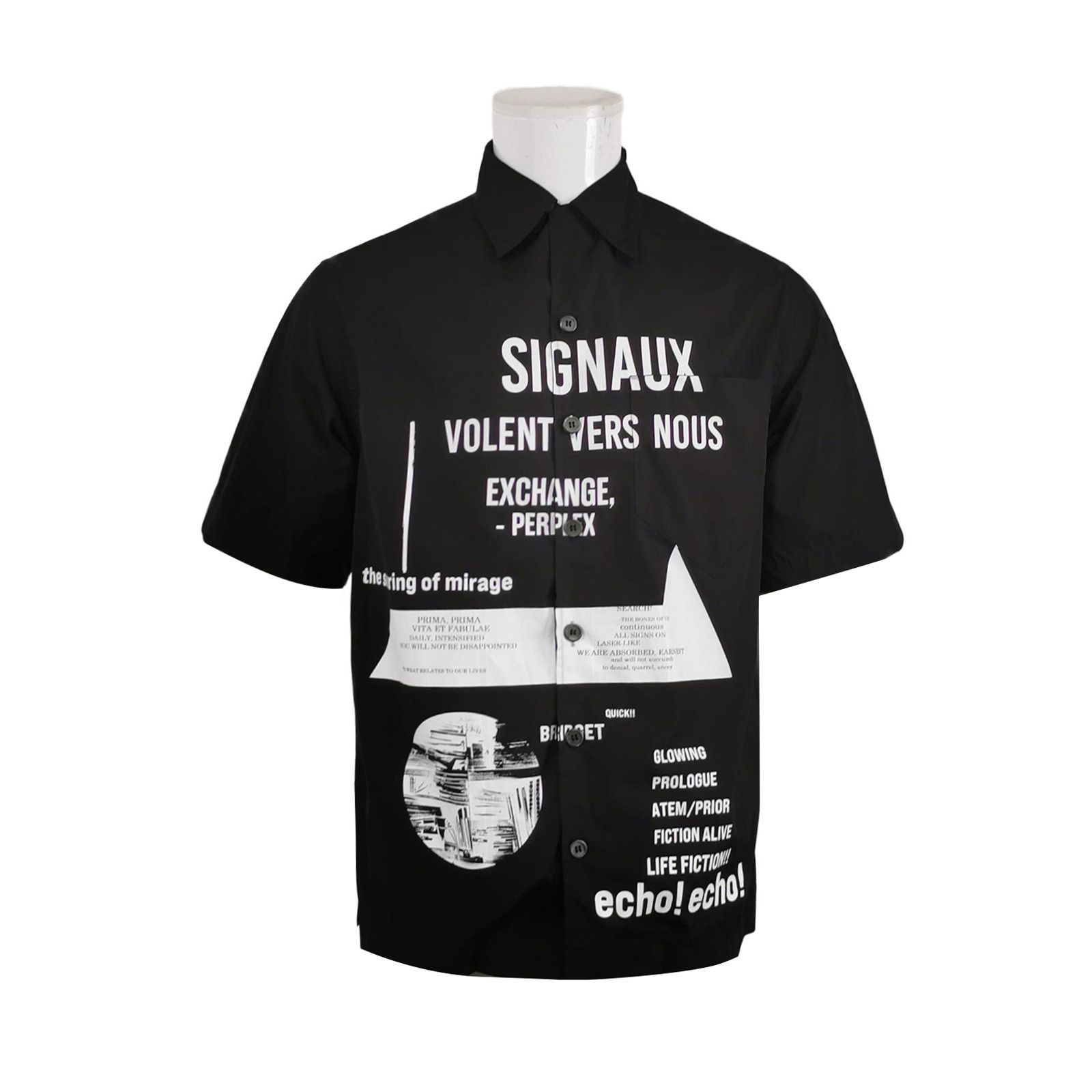 Prada Prada S Cotton Short-Sleeve Button-Down Shirt Size US S / EU 44-46 / 1 - 1 Thumbnail