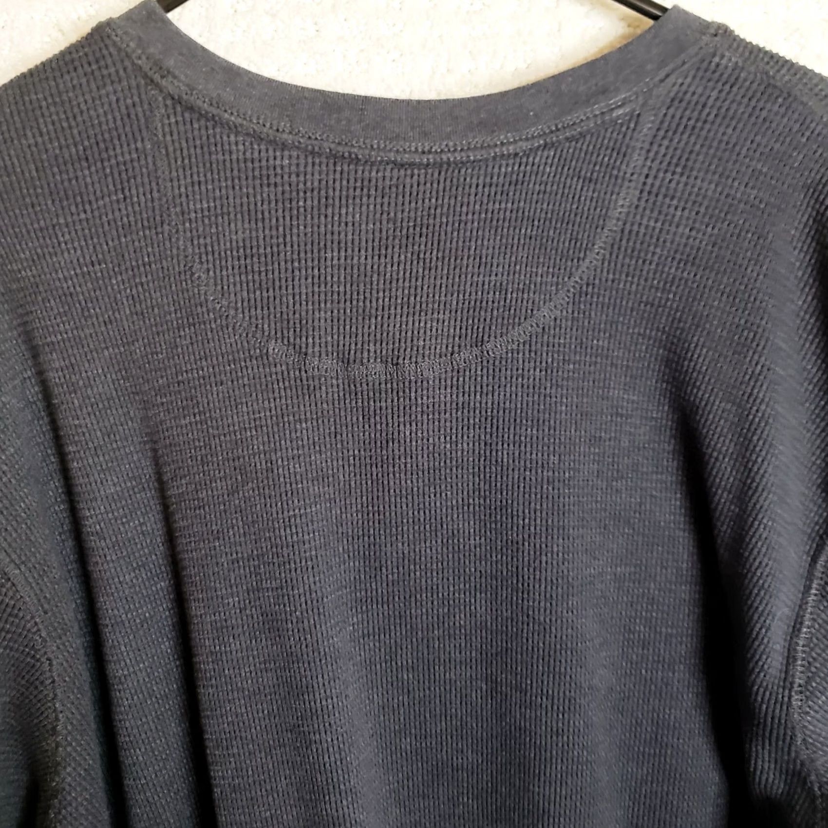Vintage Outdoor Life Field Thermal Henley Shirt Men's 2XL Black Cotton Long Sleeve Shirt Size US XXL / EU 58 / 5 - 6 Thumbnail