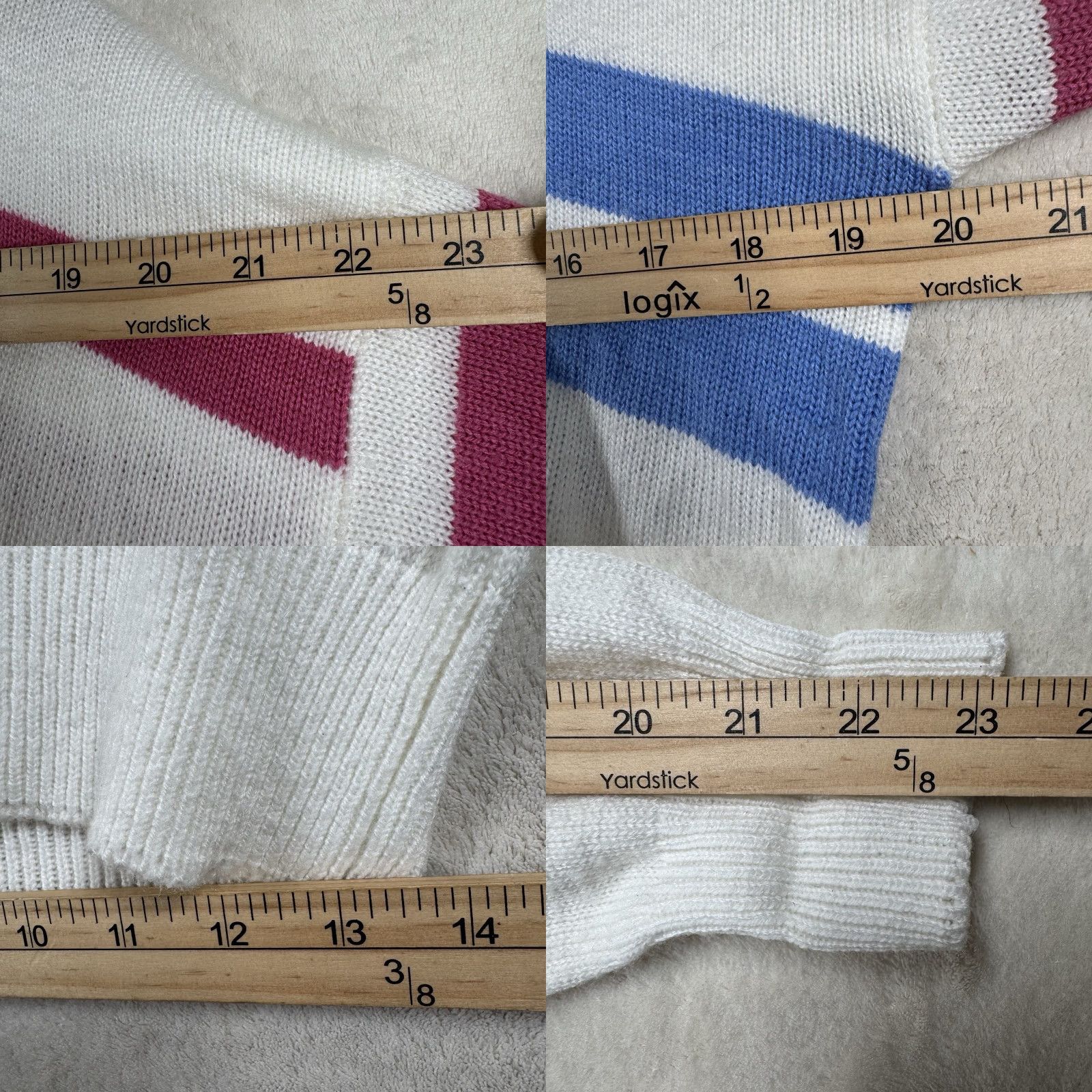 Vintage VINTAGE Ben Hogan Tour Sweater Mens M White V Neck Knit Pullover Golf Logo Stripes Shirt Pullover Knit 90s Dadcore Mens Size US M / EU 48-50 / 2 - 8 Thumbnail
