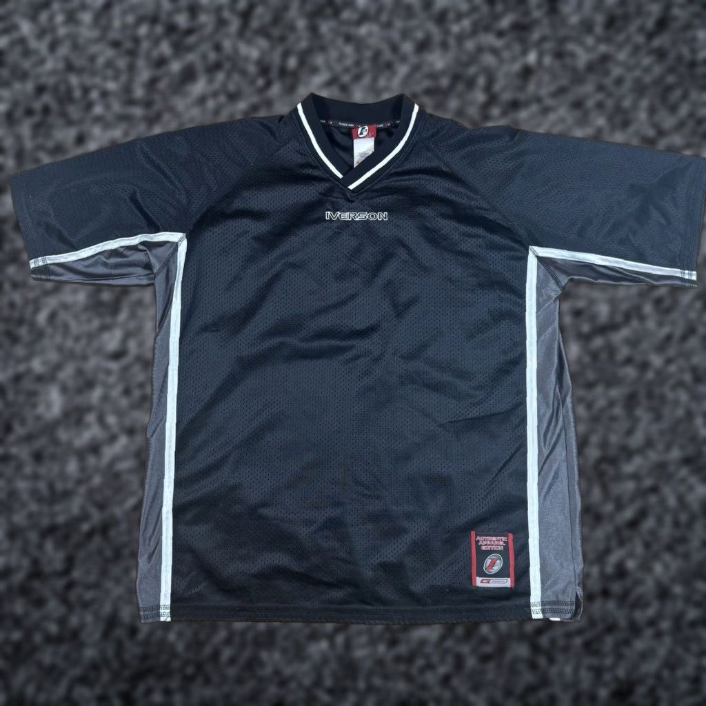Reebok VINTAGE Reebok I3 Shirt Jersey XL Black Mens Hip Hop NBA 2000s Football Activewear Size US XL / EU 56 / 4 - 1 Thumbnail