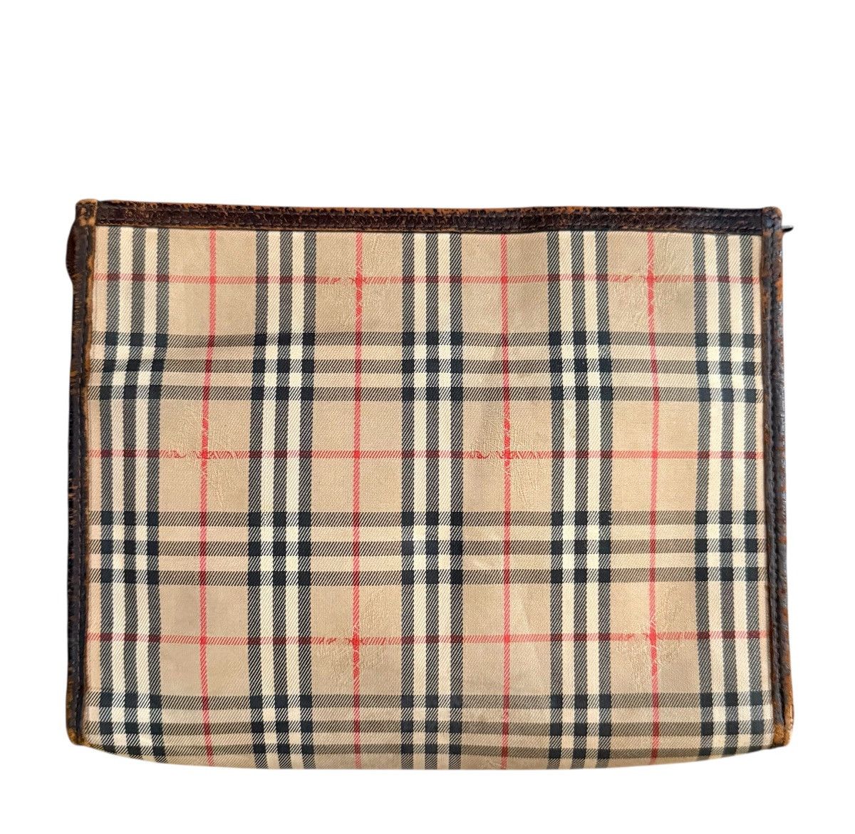 Burberry Burberrys Nova Vintage Clutch Canvas Leather Size ONE SIZE - 2 Thumbnail