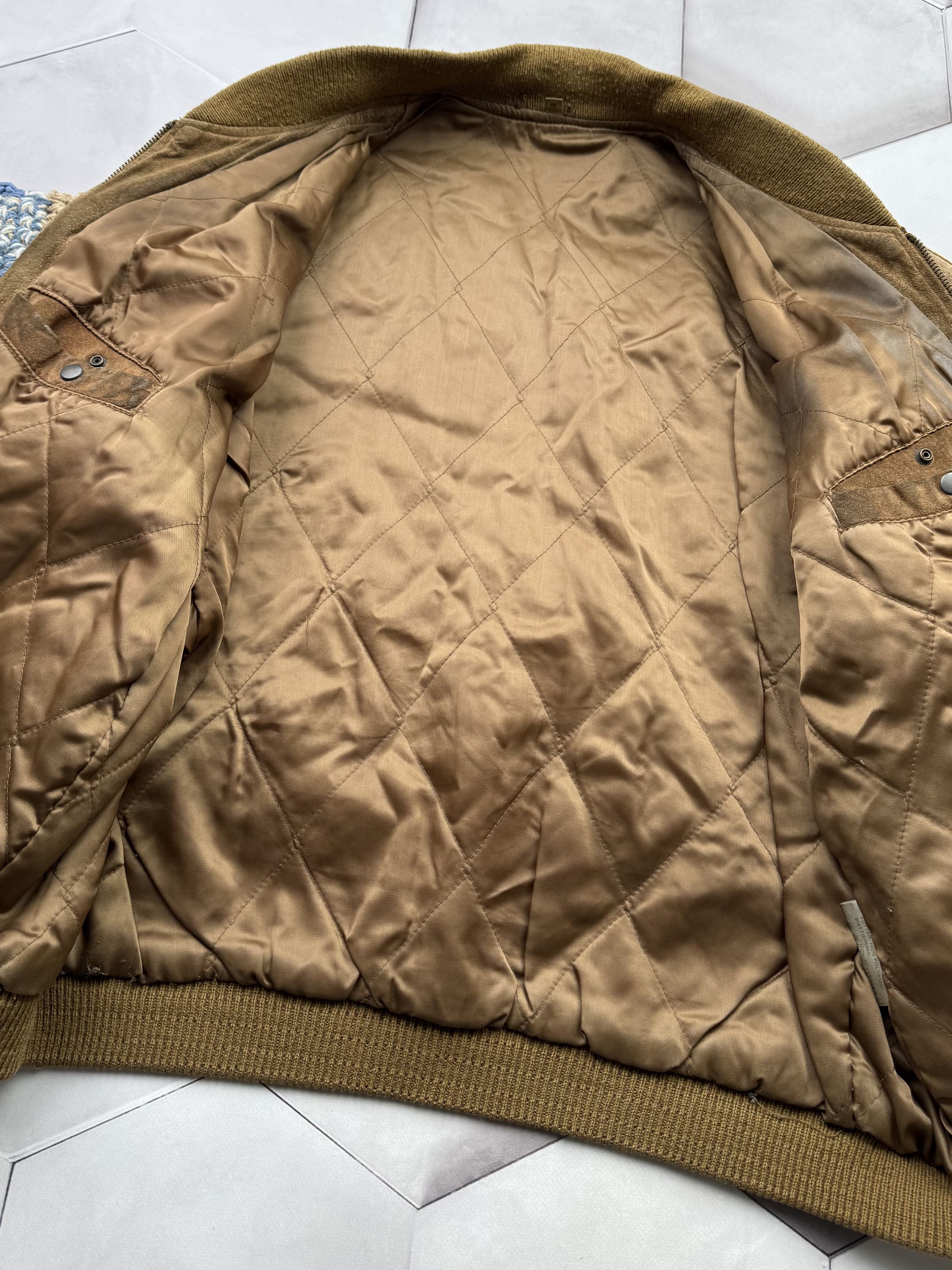 Japanese Brand Vintage Suede Bomber Jacket (E4) Size US M / EU 48-50 / 2 - 10 Thumbnail