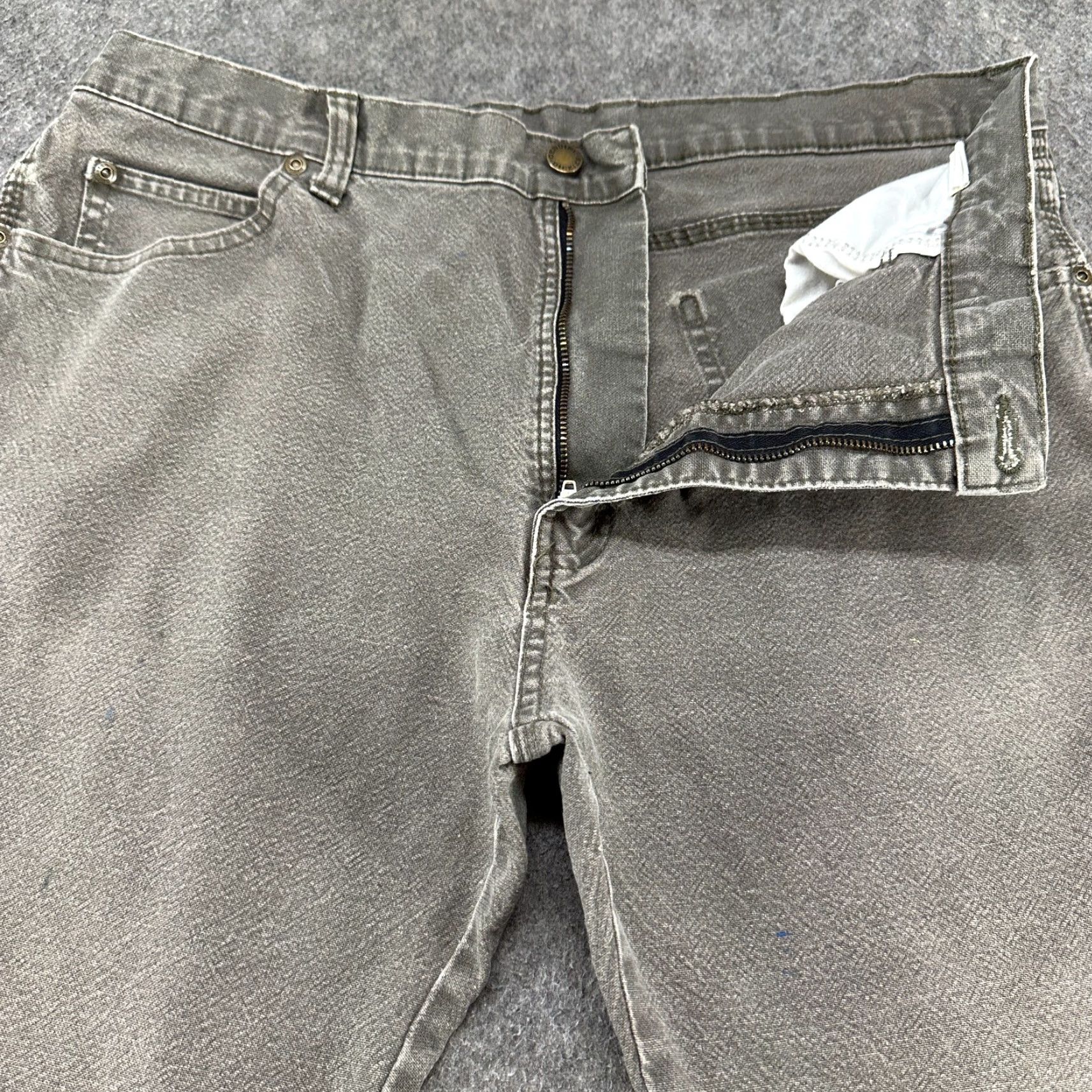 Dickies Dickies Pants Mens 36x34 Green Carpenter Relaxed Fit Cotton Canvas Distressed Shirt? Size US 36 / EU 52 - 2 Thumbnail