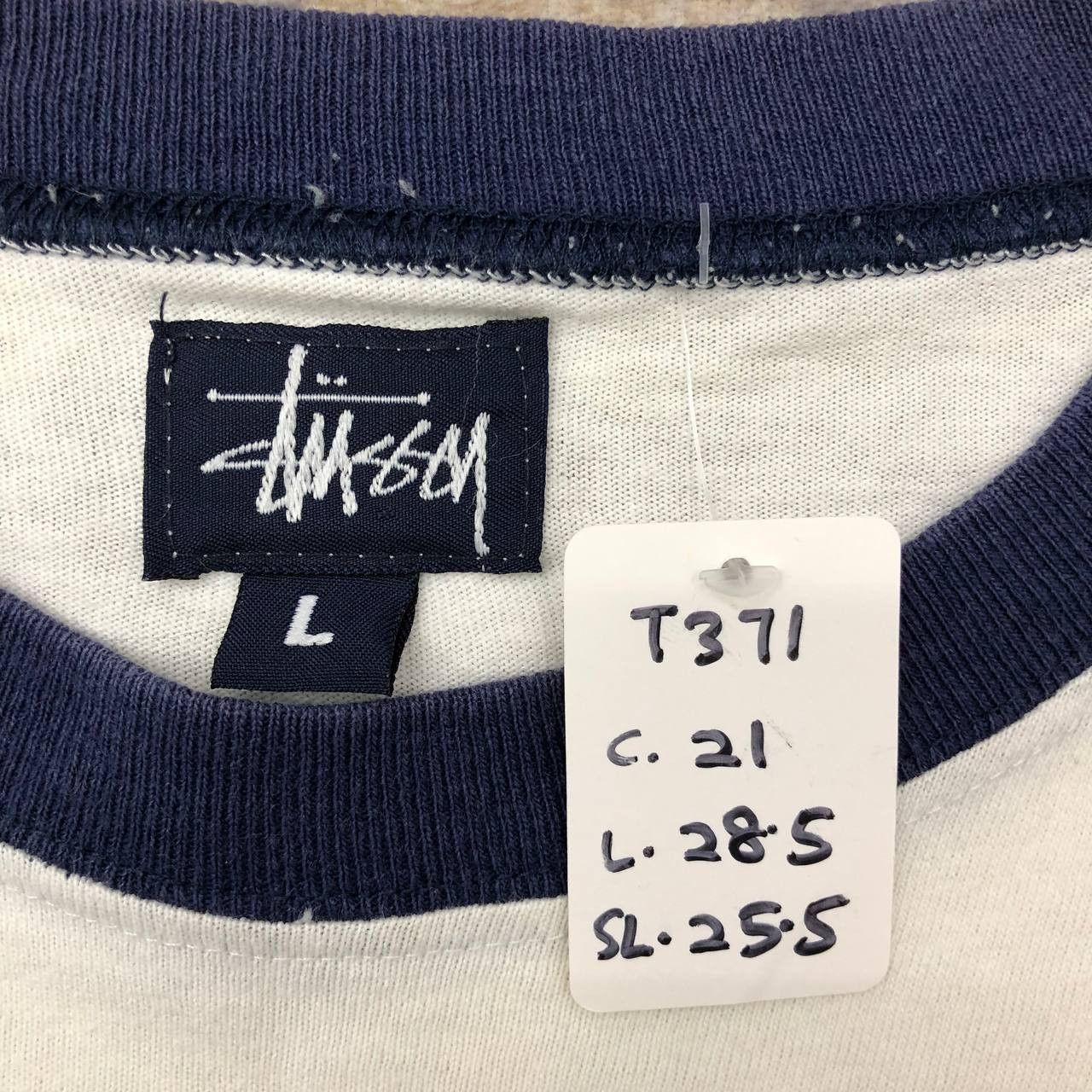 Stussy T371 90s USA STUSSY NO.22 LONGSLEEVE TEE Size US L / EU 52-54 / 3 - 5 Thumbnail