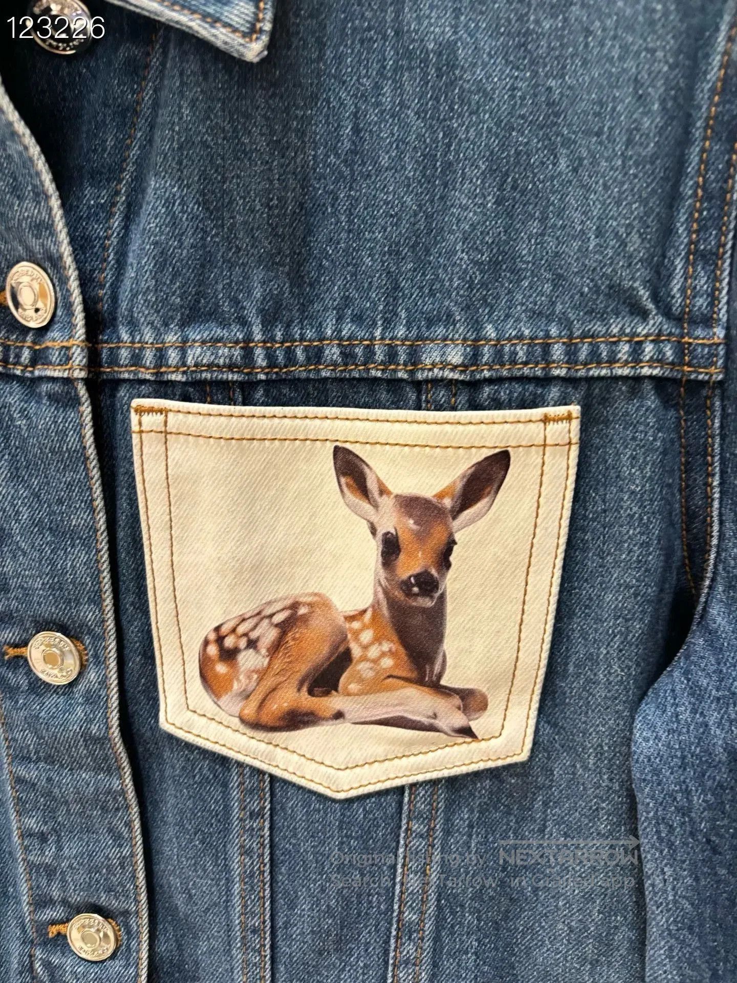 Burberry Burberry Deer Denim Jacket UK8. Size XS / US 0-2 / IT 36-38 - 3 Thumbnail