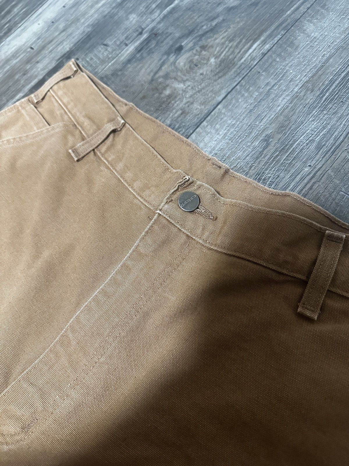 Carhartt × Vintage Vintage 90s Carhartt Brown Baggy Original Pants Size US 38 / EU 54 - 4 Thumbnail