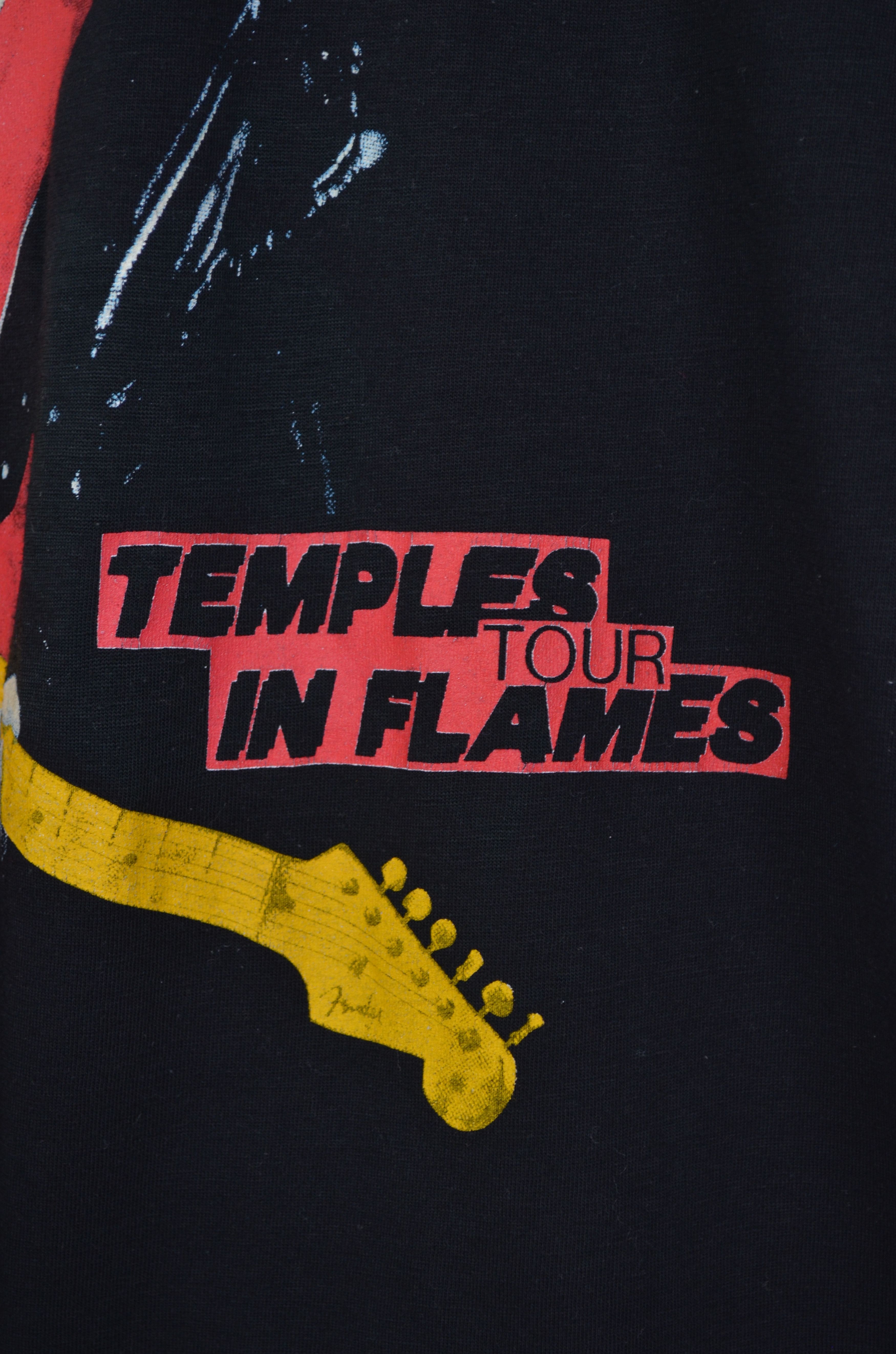 Band Tees × Vintage BOB DYLAN Vintage T-SHIRT TEMPLES IN FLAMES TOUR 1986-87 Size US S / EU 44-46 / 1 - 8 Thumbnail