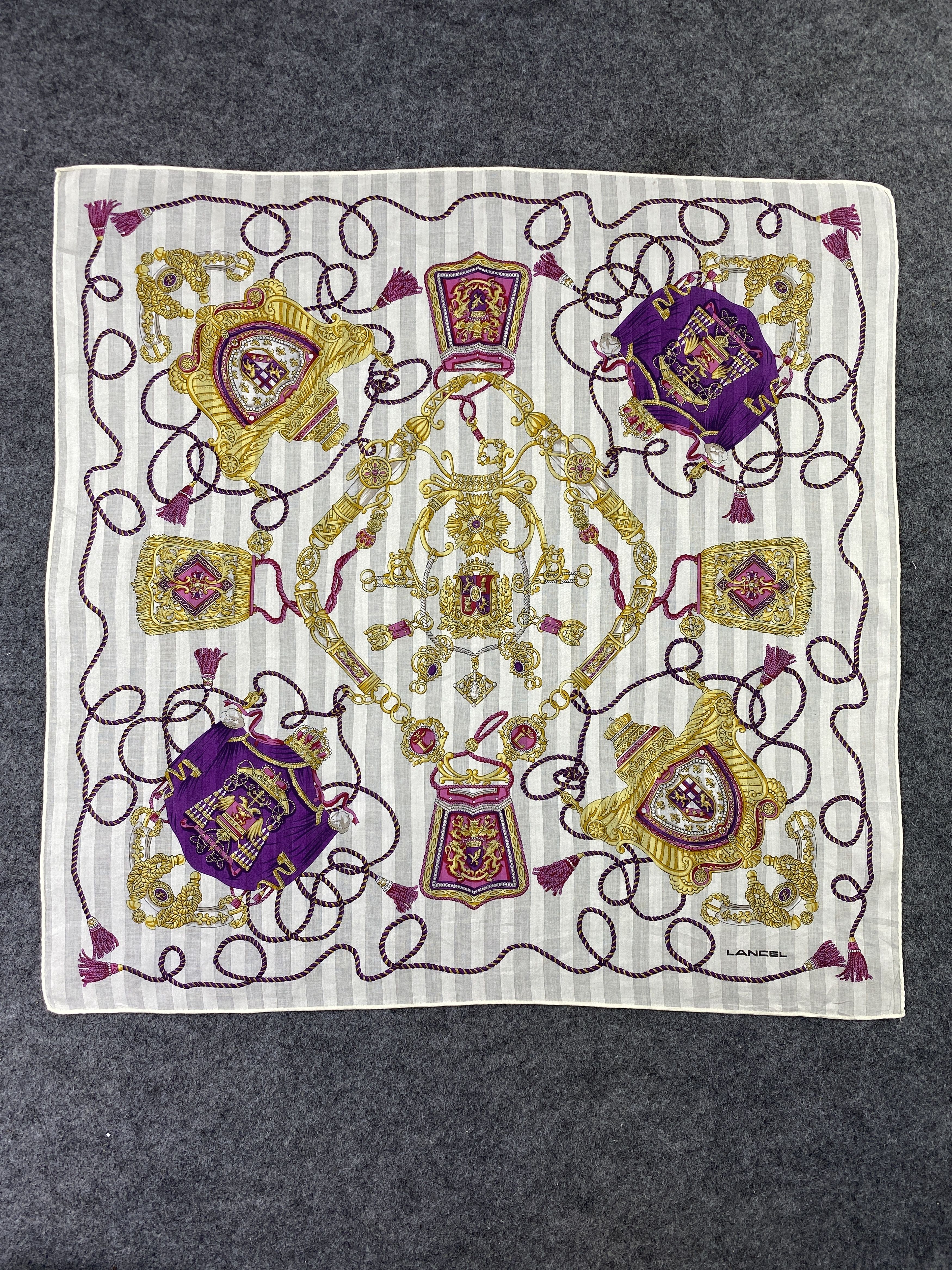 Lancel Lancel Handkerchief / Bandana / Neckerchief-B322 Size ONE SIZE - 3 Thumbnail