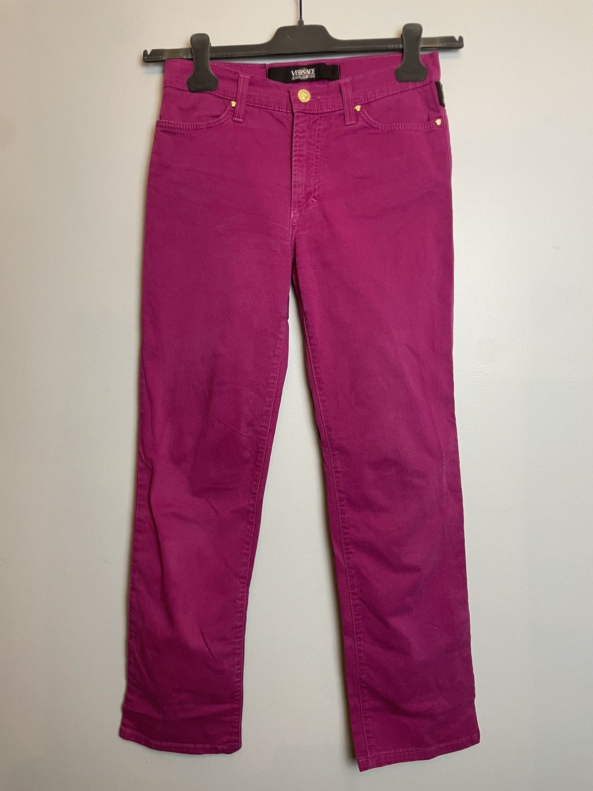 Versace × Versace Jeans Couture Versace Pink Skinny Jeans Size 27" / US 4 / IT 40 - 4 Thumbnail