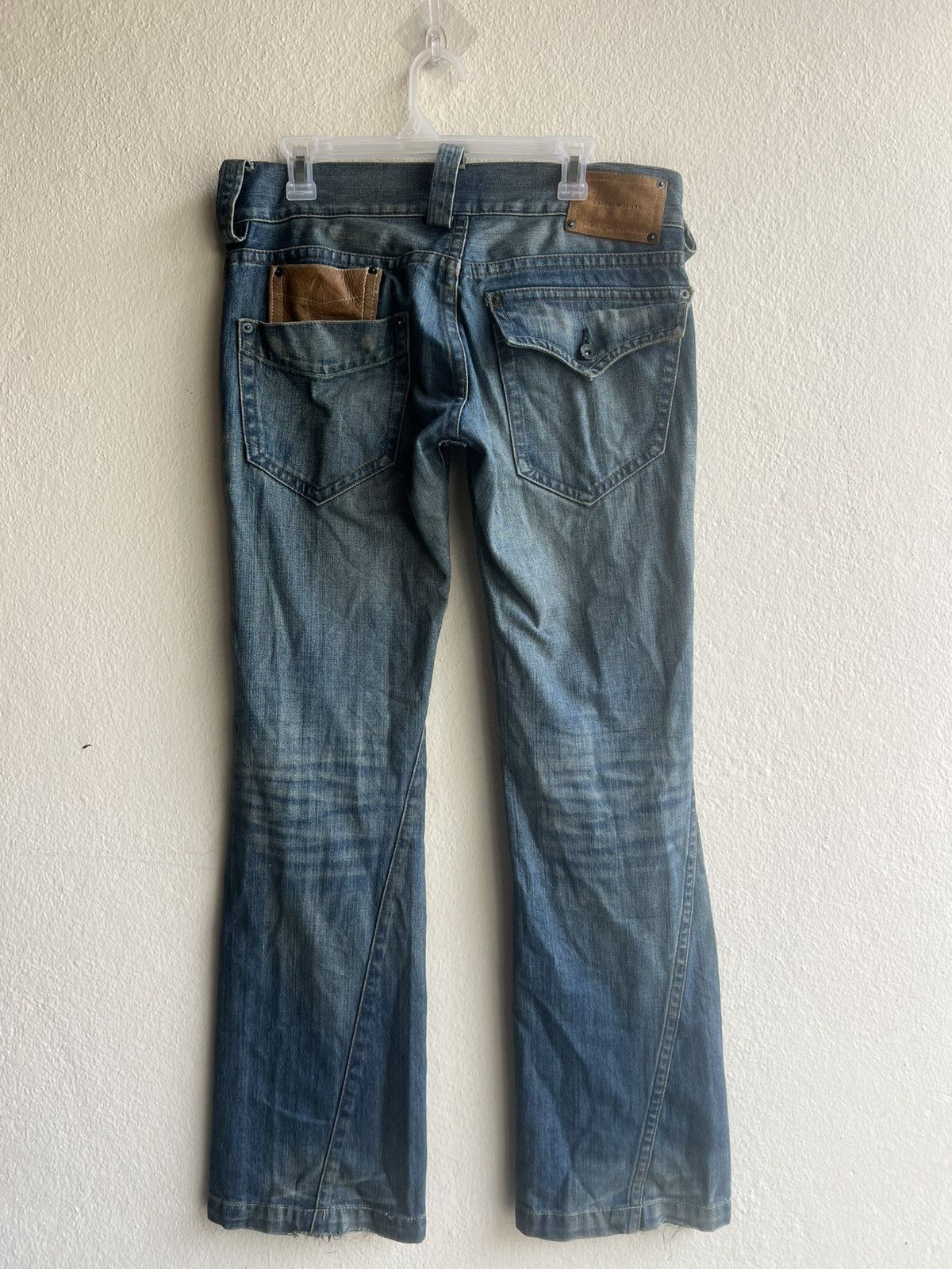 BUFFALO BOBS Vintage Buffalo Jeans Distress Dirty Mud Denim Bootcut Jeans Size US 31 - 23 Thumbnail