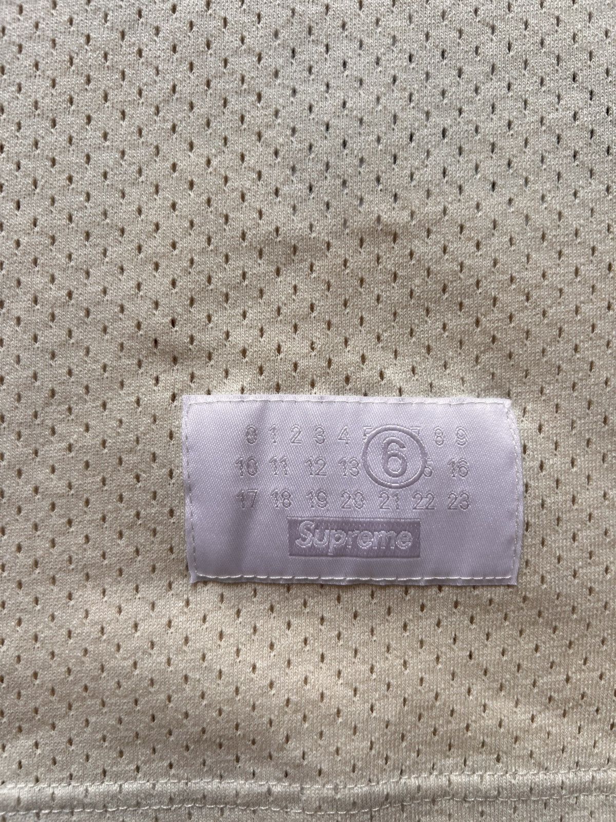 Maison Margiela × Supreme M Supreme MM6 Maison Margiela Cotton Football Jersey White Size US M / EU 48-50 / 2 - 6 Thumbnail