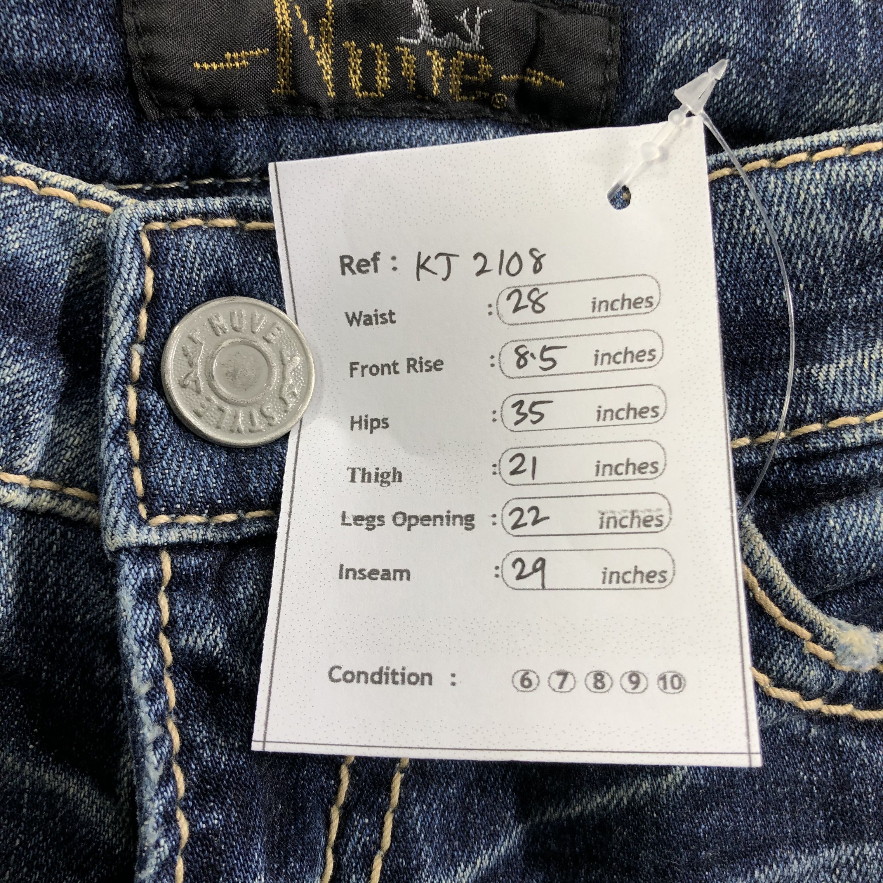 Japanese Brand Japanese Brand Nove Faded Flared Jeans KJ2108 Size 28" / US 6 / IT 42 - 12 Thumbnail