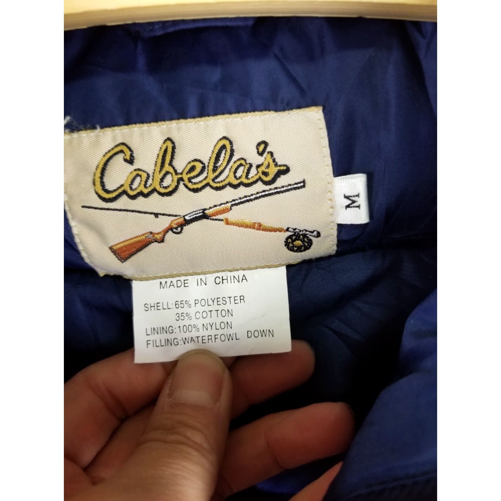 Vintage VINTAGE Cabela's DOWN HUNTING VEST Navy 90's SZ MEDIUM Puffer Jacket Men Vest Blue M Size US M / EU 48-50 / 2 - 6 Thumbnail