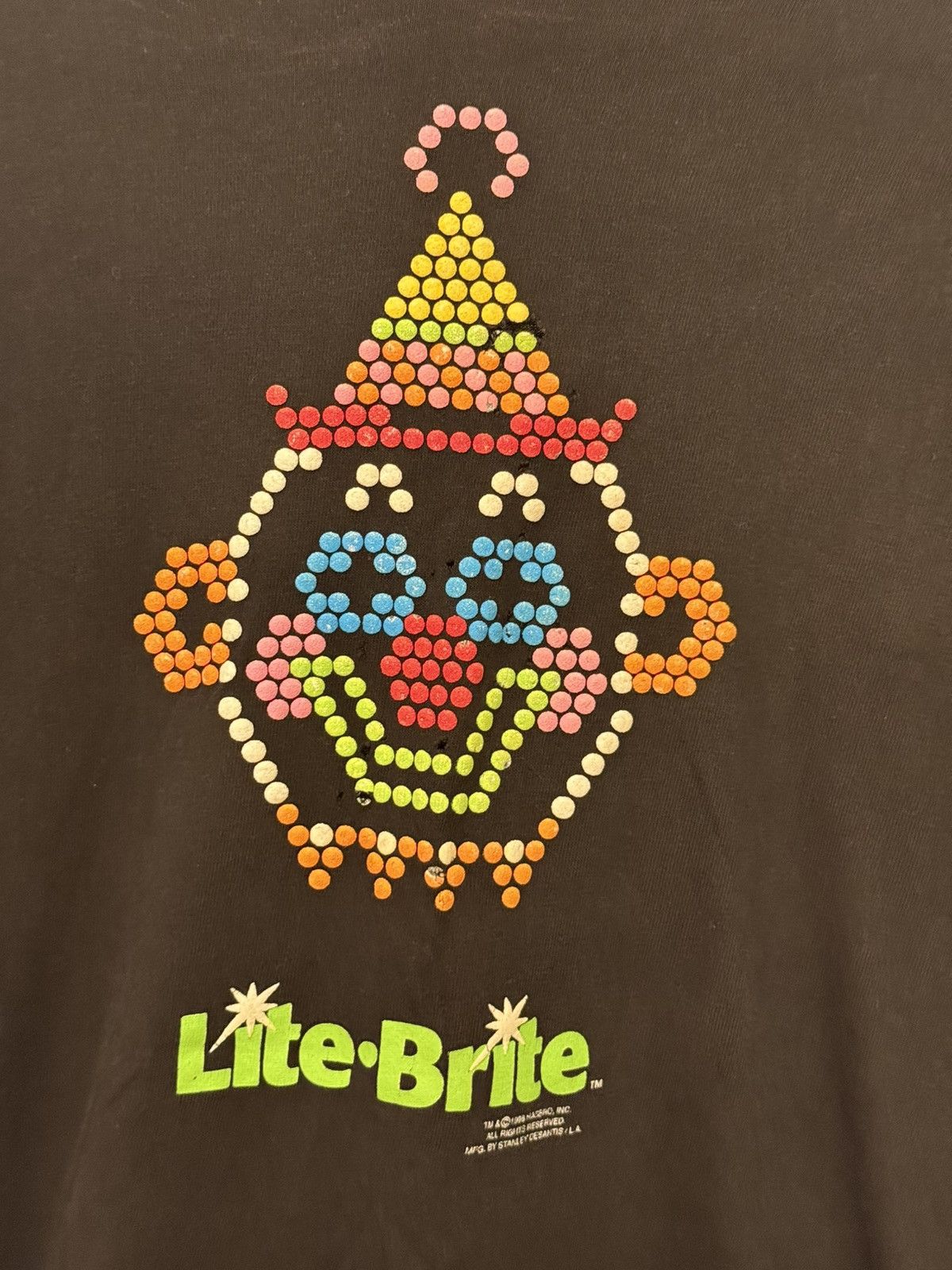 Vintage Vintage 1996 Lite-Brite Clown Tee – Stanley Desantis Ringer Size US L / EU 52-54 / 3 - 3 Thumbnail