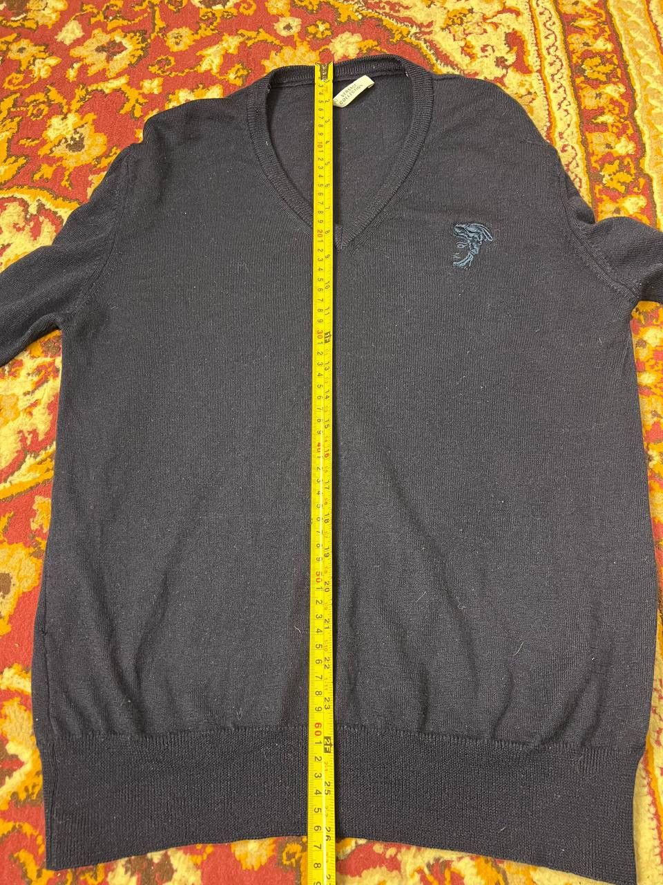 Versace × Vintage Versace Collection Sweater V-neck Vintage Luxury Medusa Size US XL / EU 56 / 4 - 15 Thumbnail